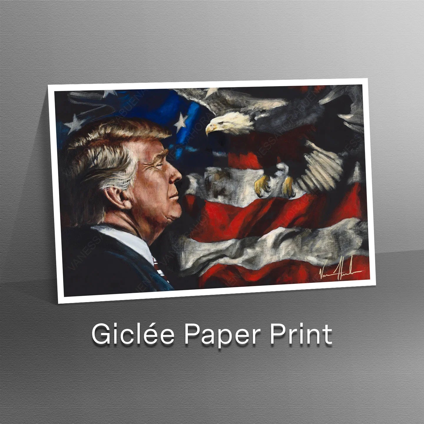 For the Love of His Country Patriotic Art Print Vanessa Horabuena