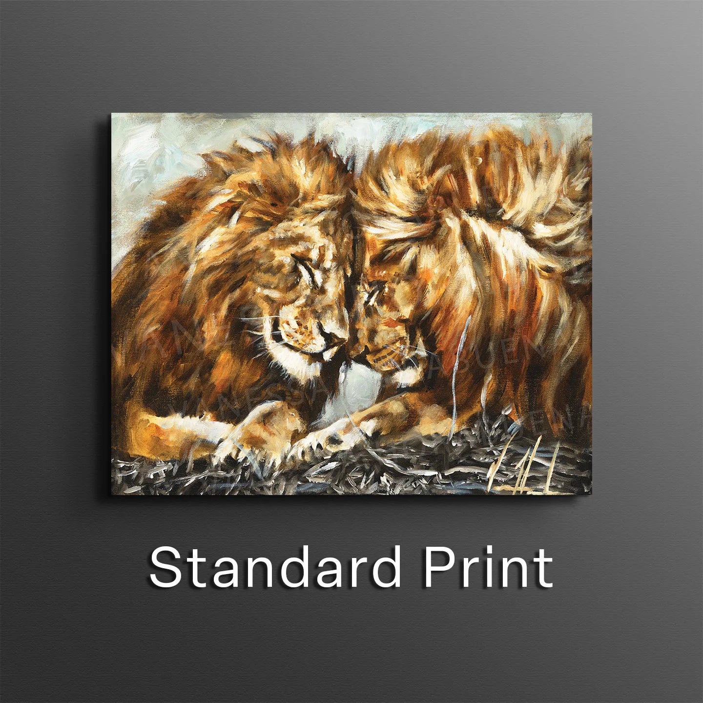 Fortified Strength Lion Art Print Vanessa Horabuena