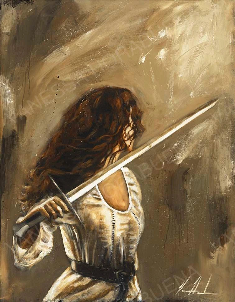 For Such a Time as This (Hand Embellished Canvas Print) Women's Art Print Vanessa Horabuena