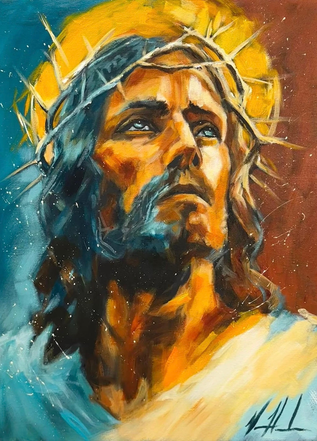 Grace & Mercy - 18”x24” Original Acrylic Painting Original Painting Vanessa Horabuena