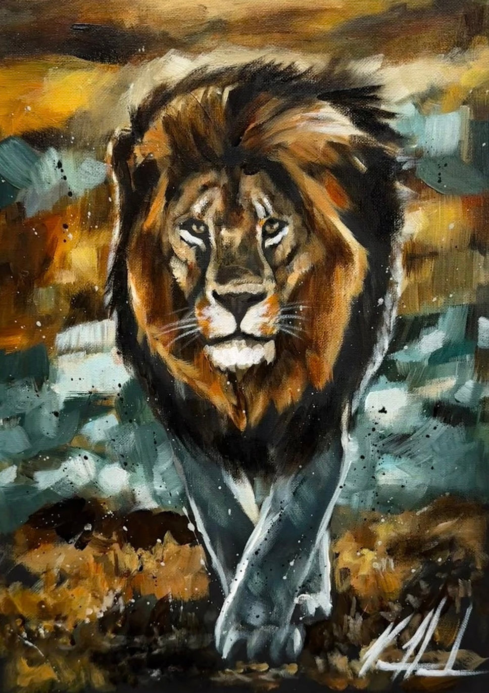 In His Authority - 12”x16” Original Acrylic Painting