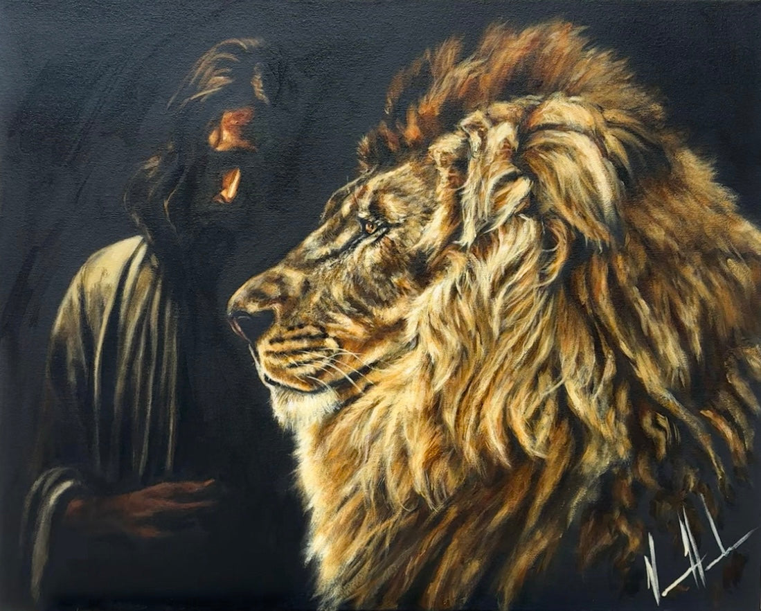Solemn Plan of a King - 24”x30” Original Acrylic Painting