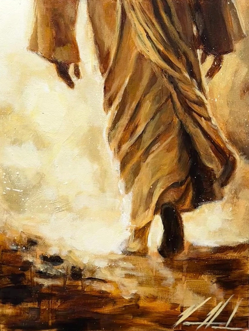 Walk With Me - 11”x14” Original Acrylic Painting Original Painting Vanessa Horabuena