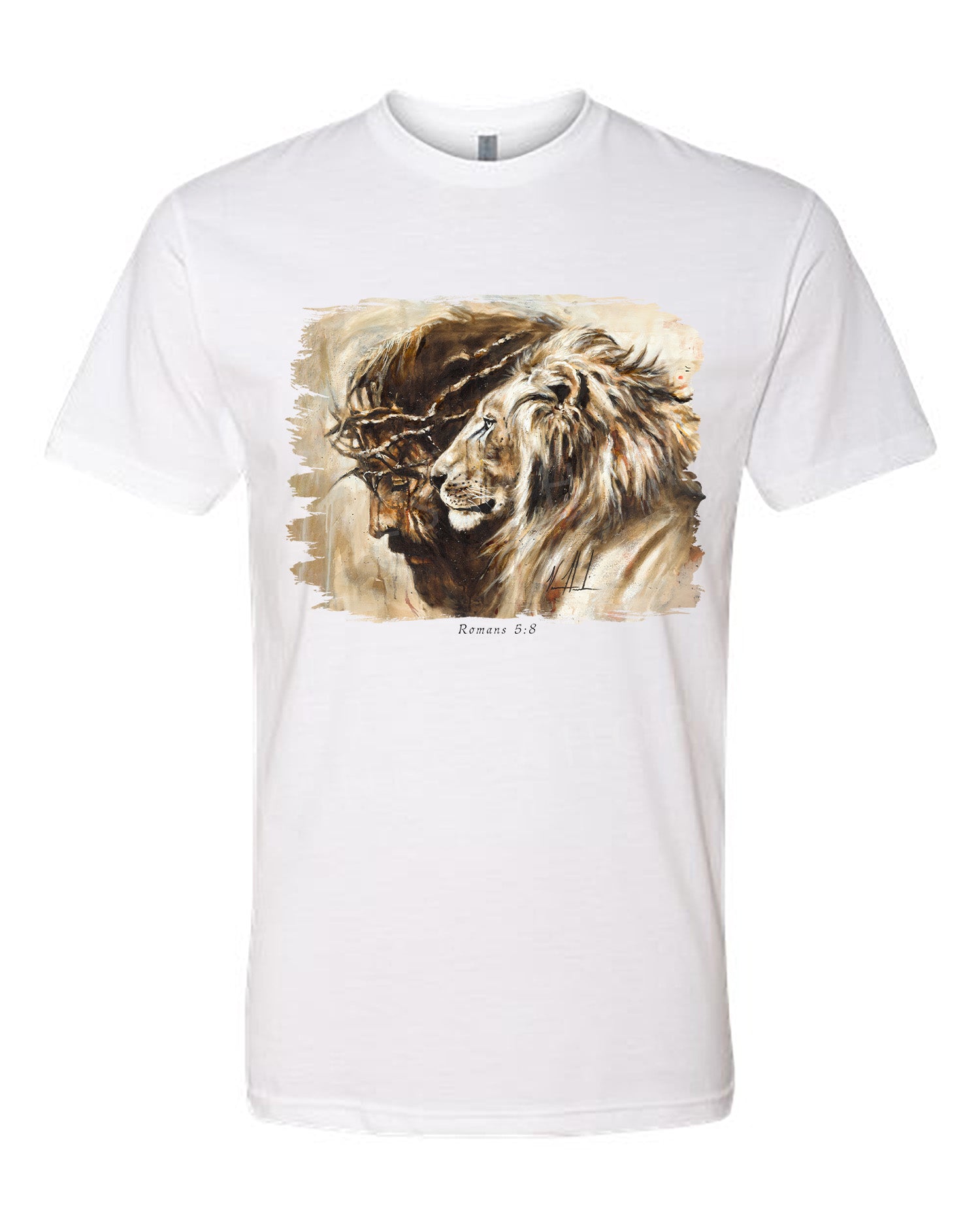 Heaven's Grace - Unisex T-Shirt Poly-Blend Vanessa Horabuena Short Sleeve White Small