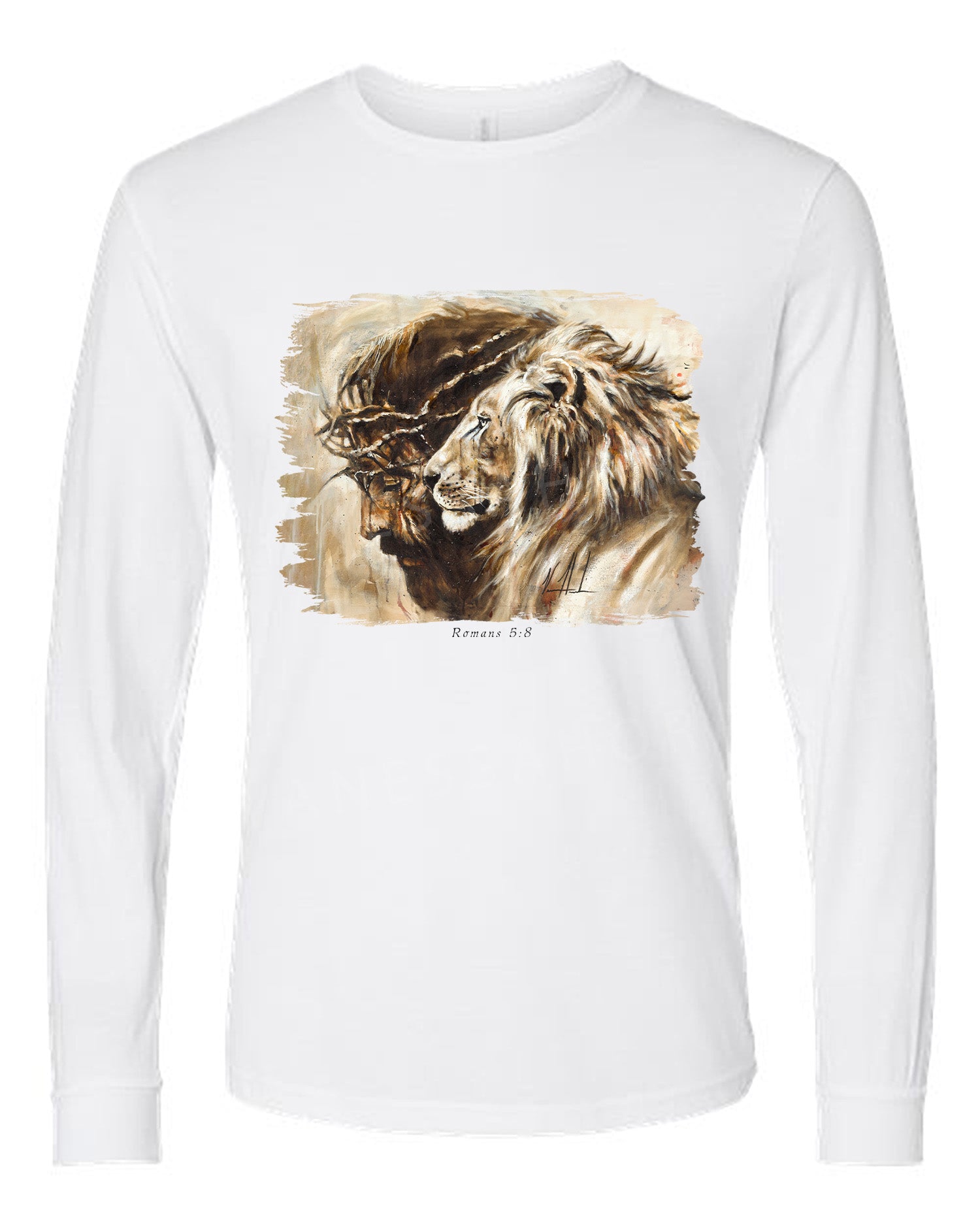Heaven's Grace - Unisex T-Shirt Poly-Blend Vanessa Horabuena Long Sleeve White Small