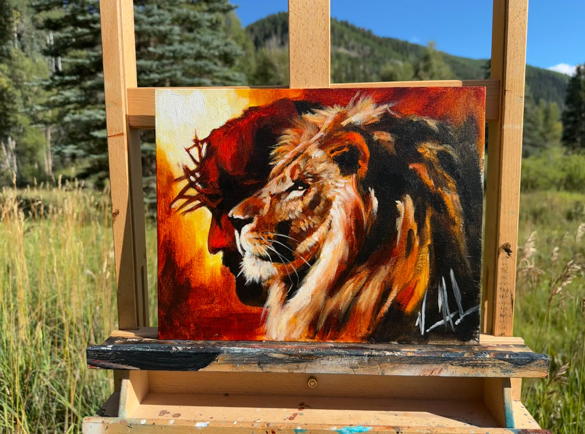 The Lion of Judah - 11”x14” Original Acrylic Painting