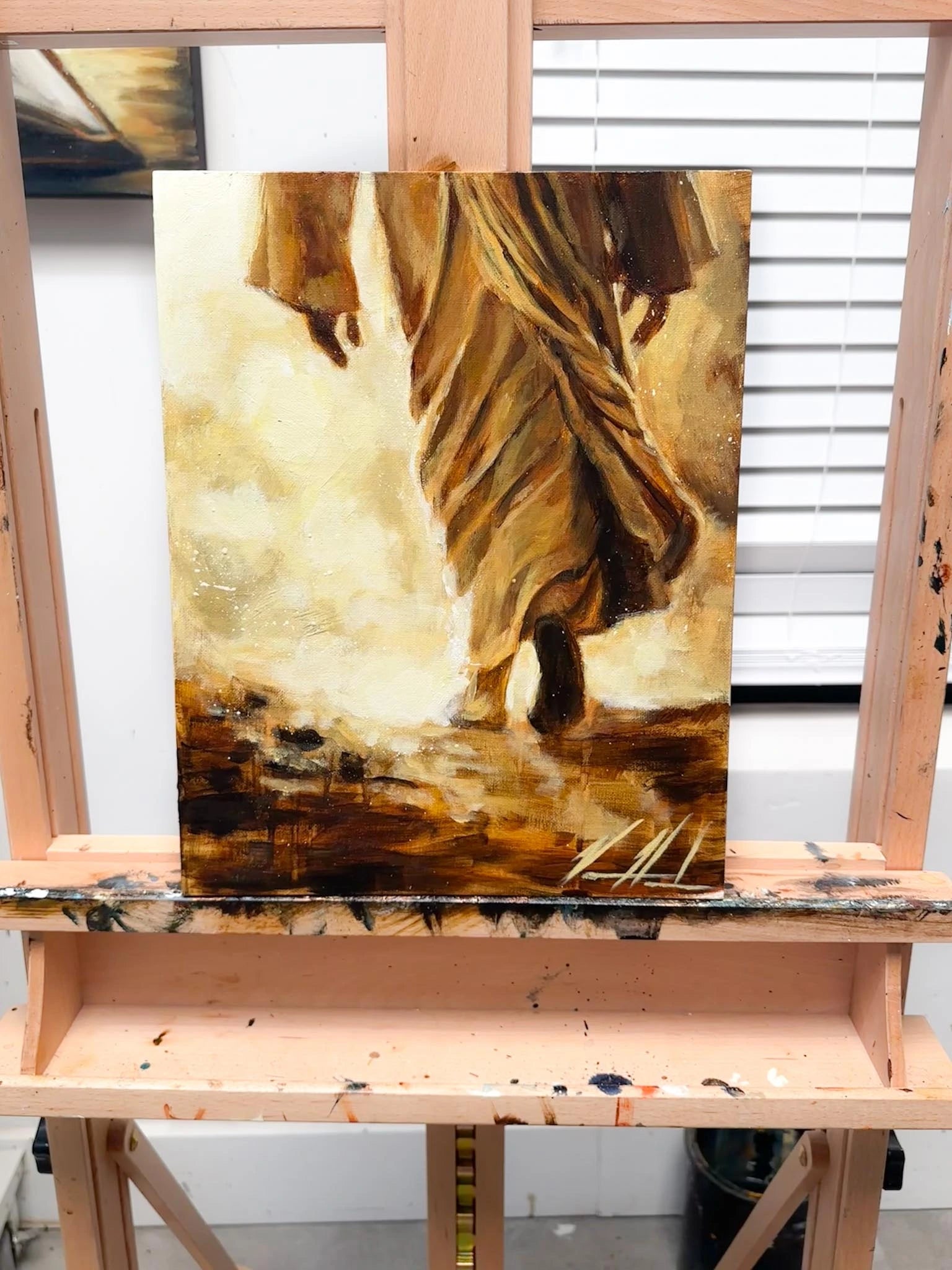 Walk With Me - 11”x14” Original Acrylic Painting Original Painting Vanessa Horabuena
