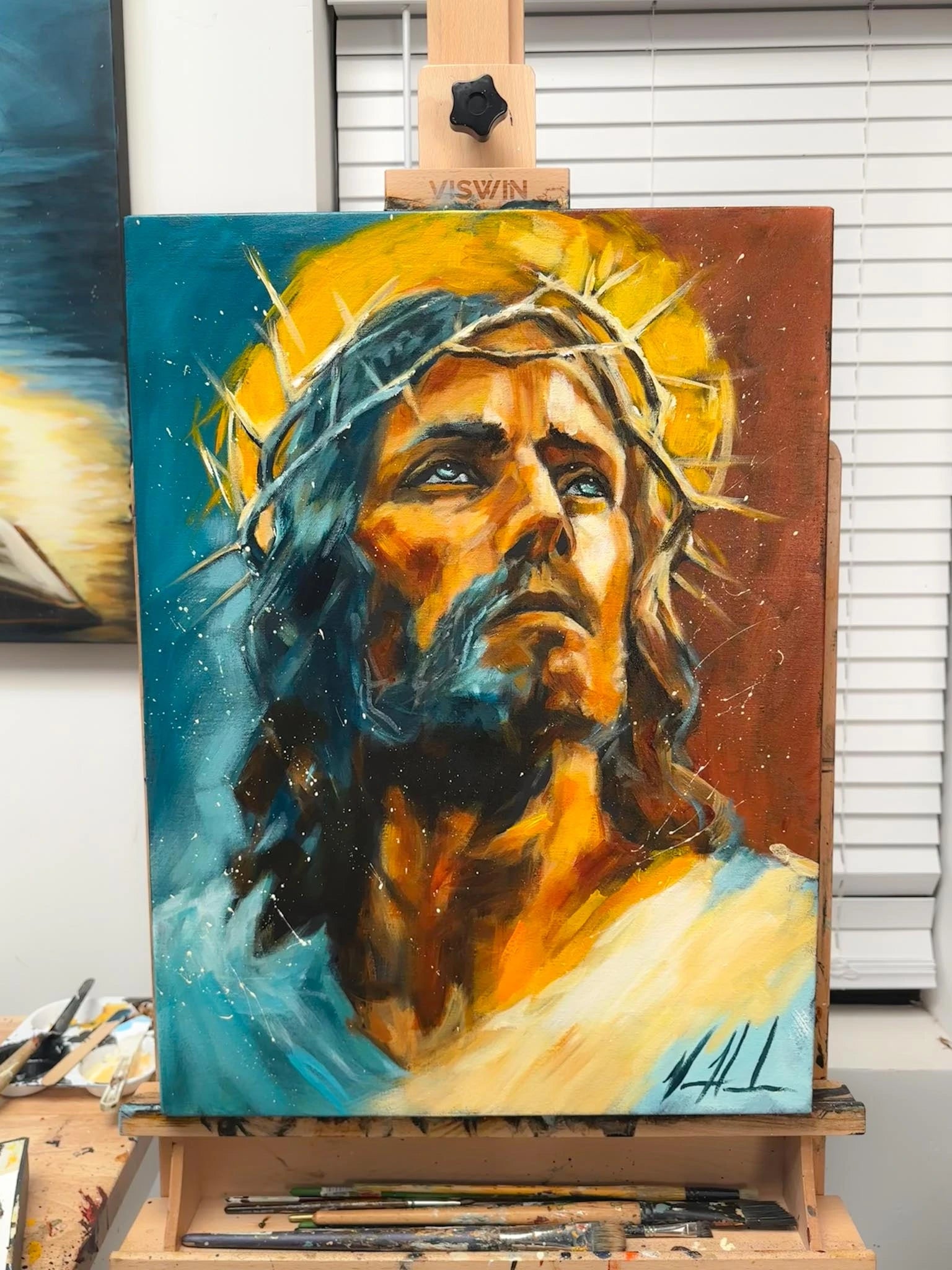 Grace & Mercy - 18”x24” Original Acrylic Painting Original Painting Vanessa Horabuena