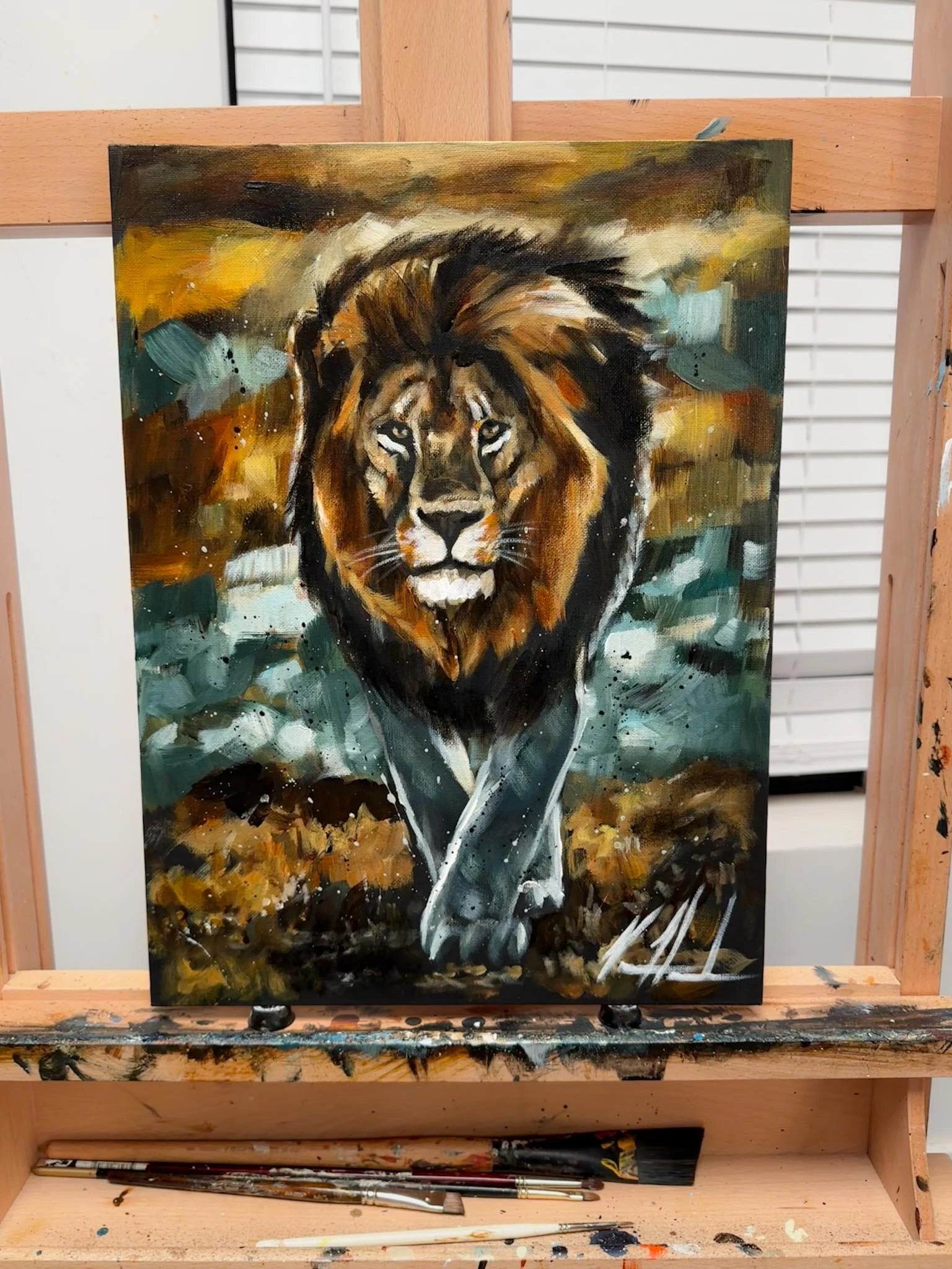 In His Authority - 12”x16” Original Acrylic Painting
