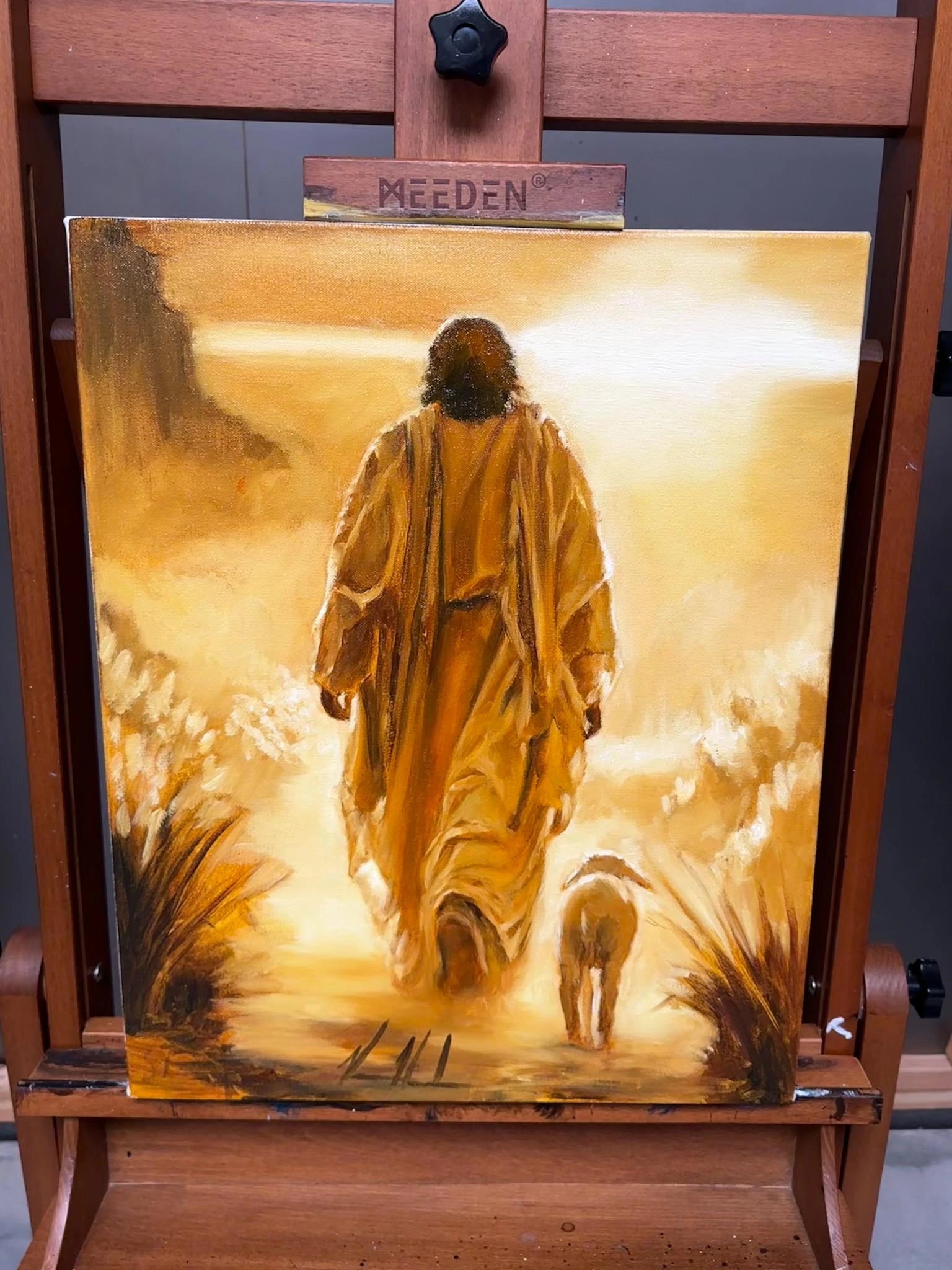 I Walk in Your Light - 16”x20” Original Oil Painting