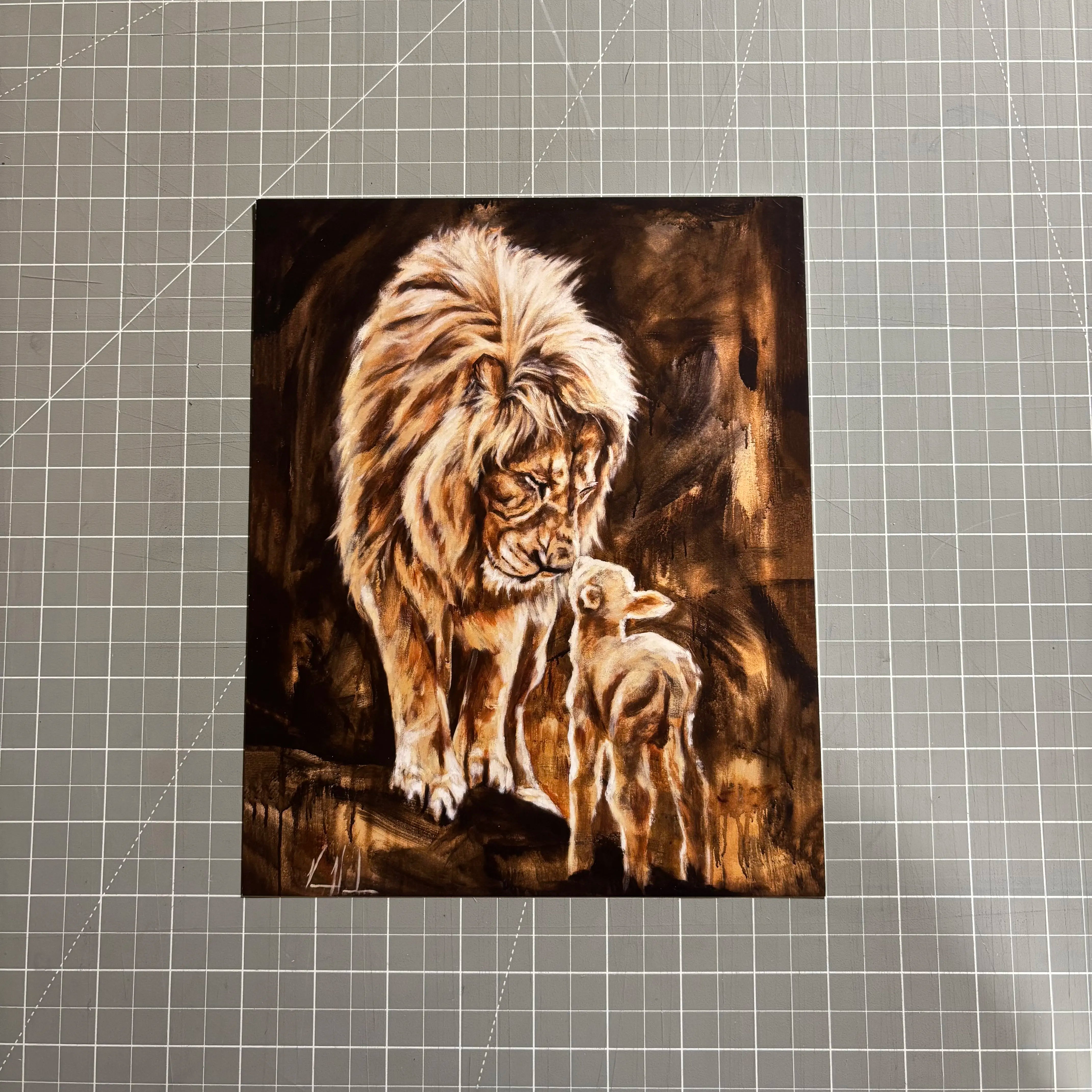 The Heart of God - Brown Background (Clearance Print) Vanessa Horabuena