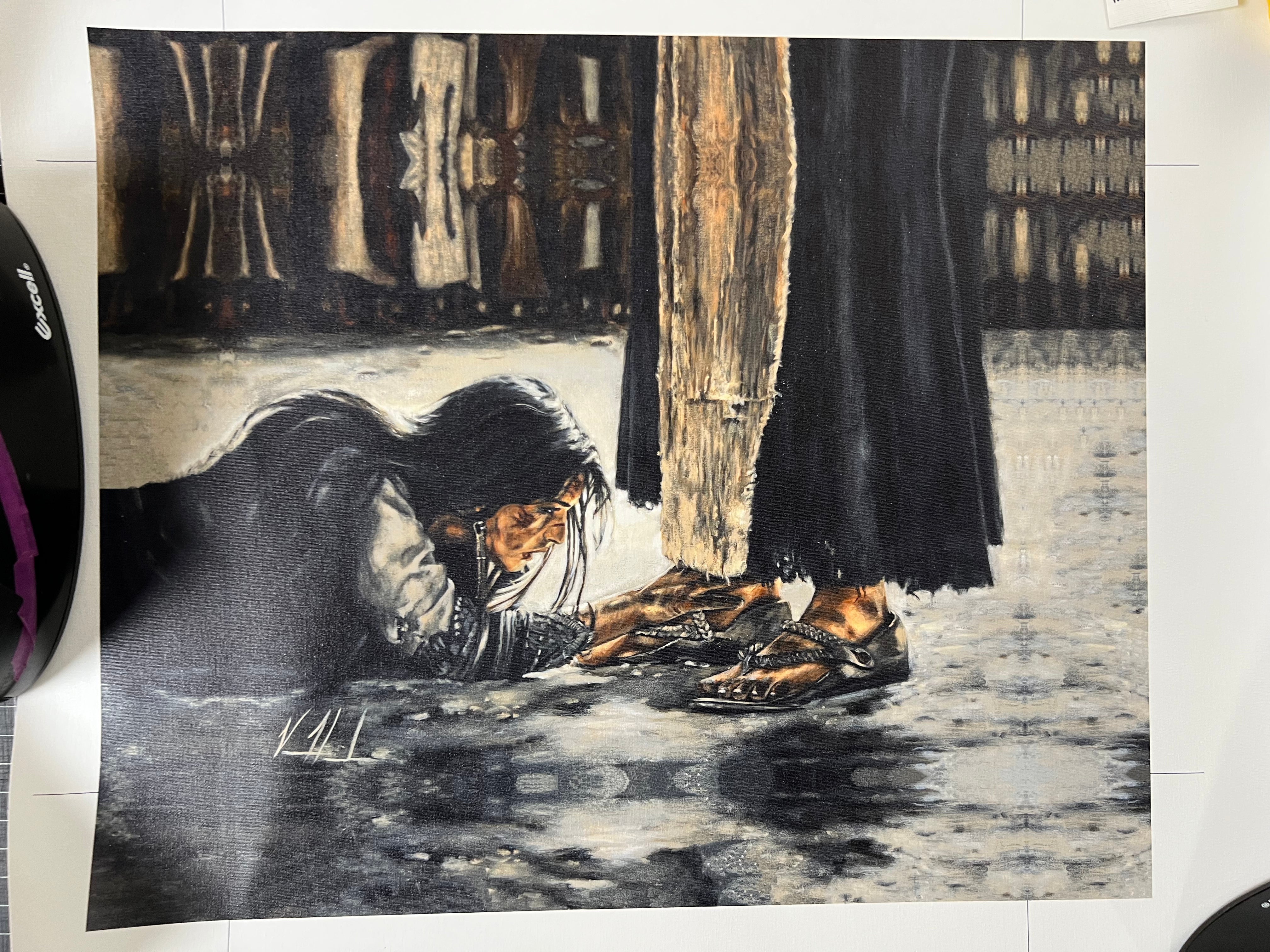 D#. 2- "Woman, Where Are Your Accusers?" - 11"x14" Canvas Print Vanessa Horabuena