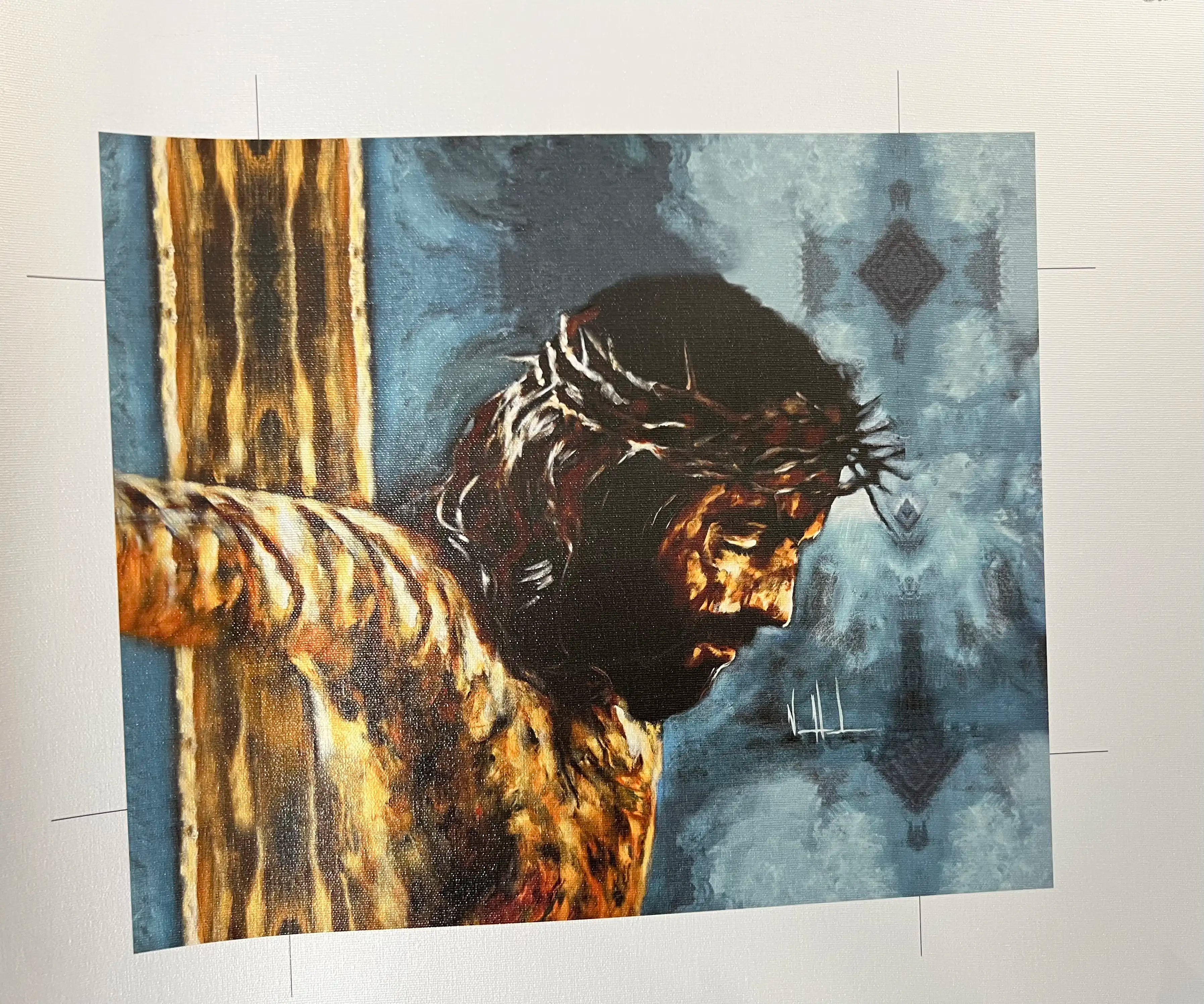 D#. 14 - By His Wounds We Are Healed - 8"x10" Canvas Print