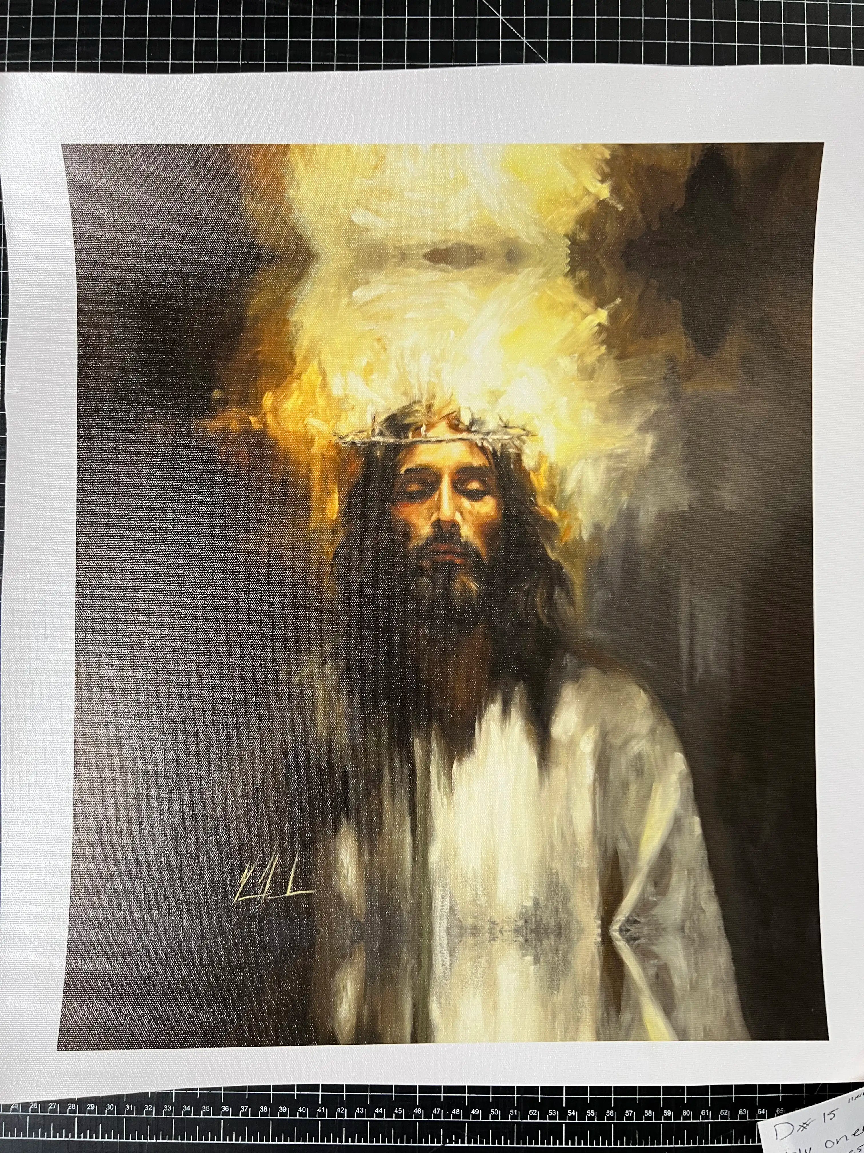 D#. 15 - Holy One - 15.5"x18.5" Canvas Print Vanessa Horabuena