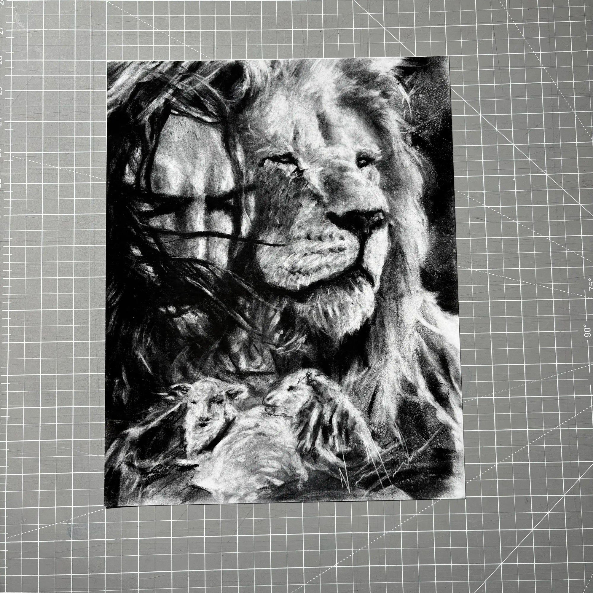 King and Shepherd Sketch (Clearance Print) Vanessa Horabuena