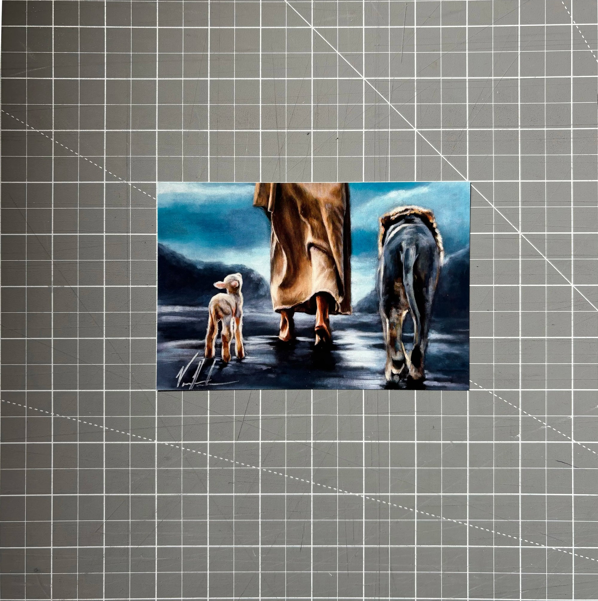 Footprints of Our King (Clearance Print) Vanessa Horabuena