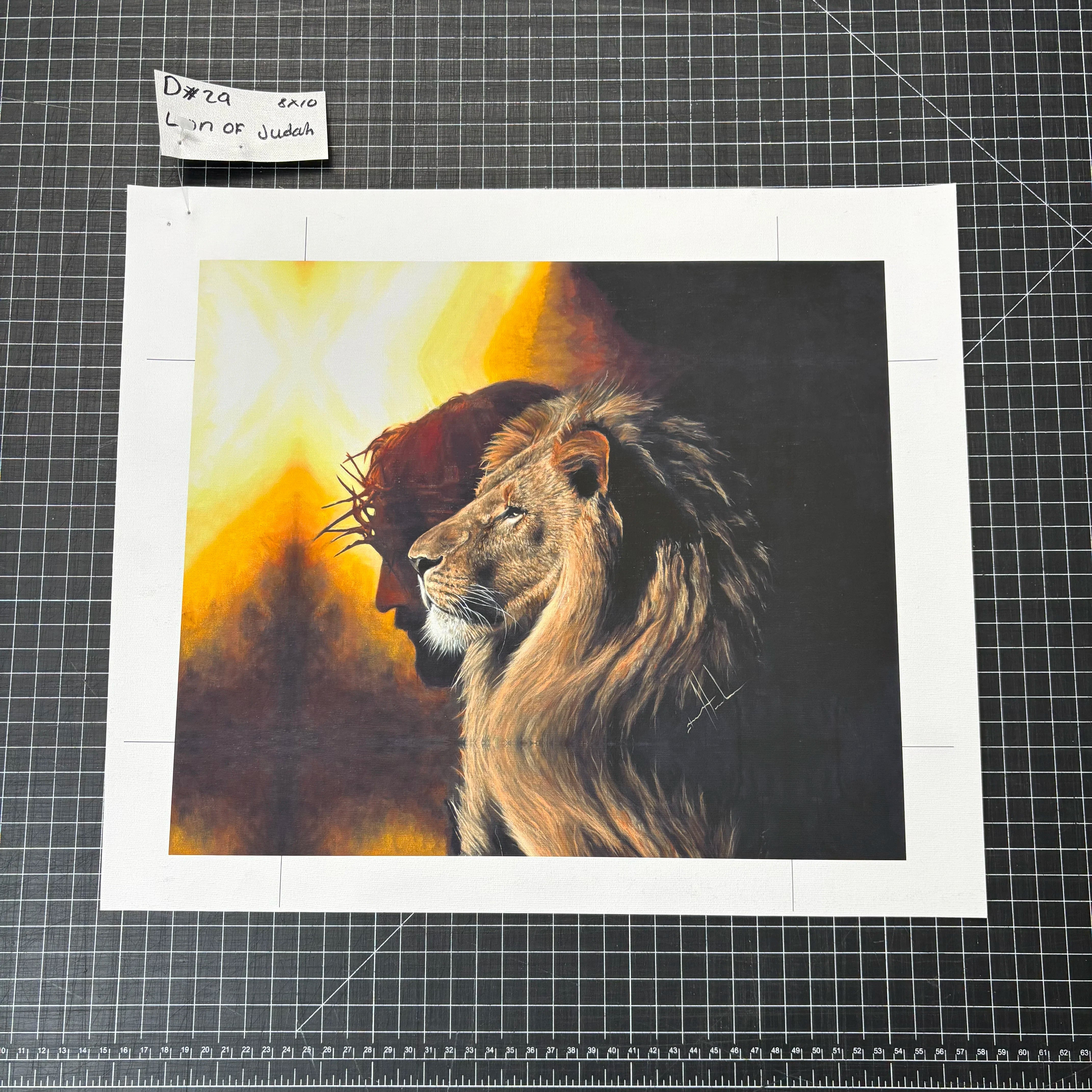 D#. 29 - The Lion of Judah - 8"x10" Canvas Print Vanessa Horabuena