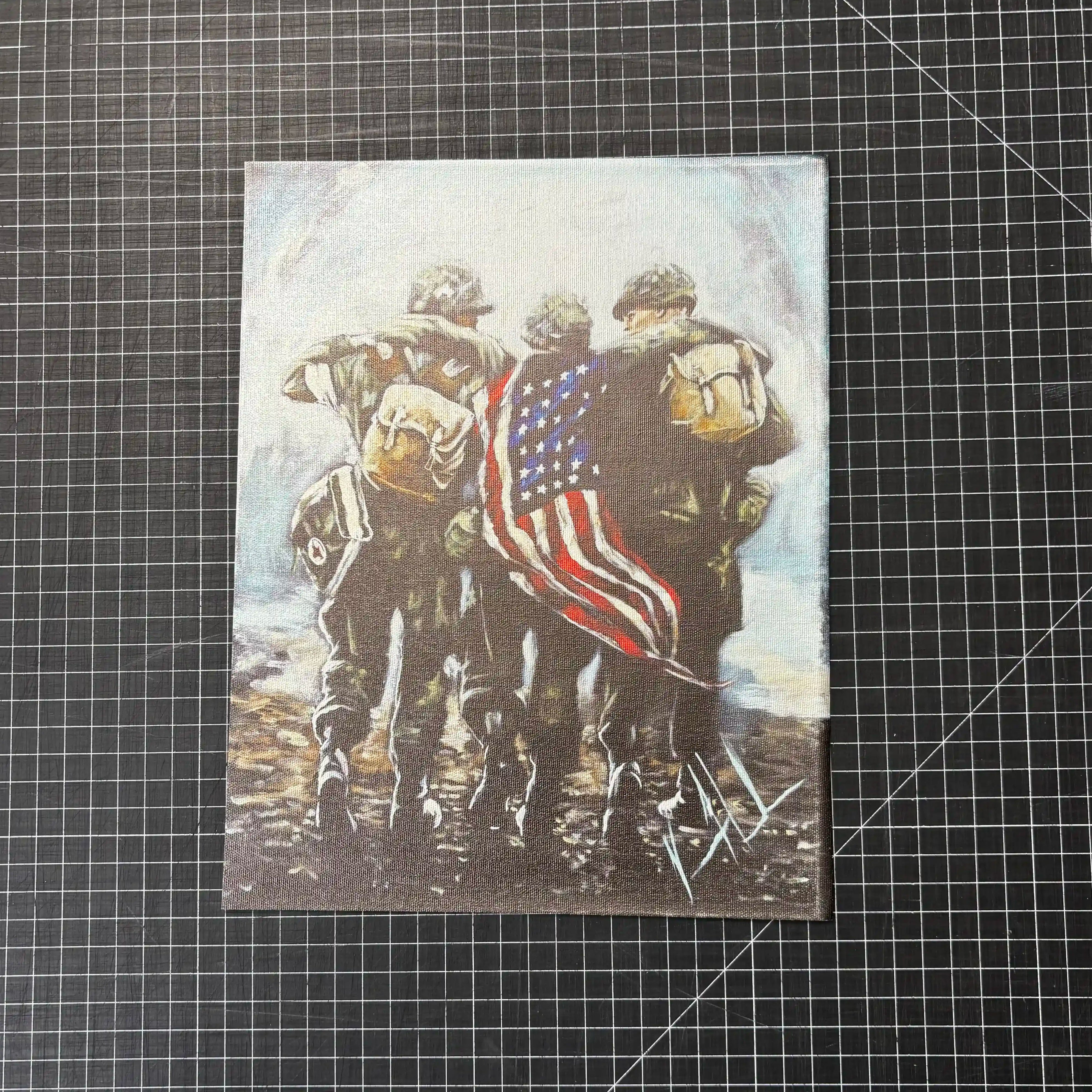 A#. 10 - Bound for Glory - 11"x14" Canvas Print Vanessa Horabuena