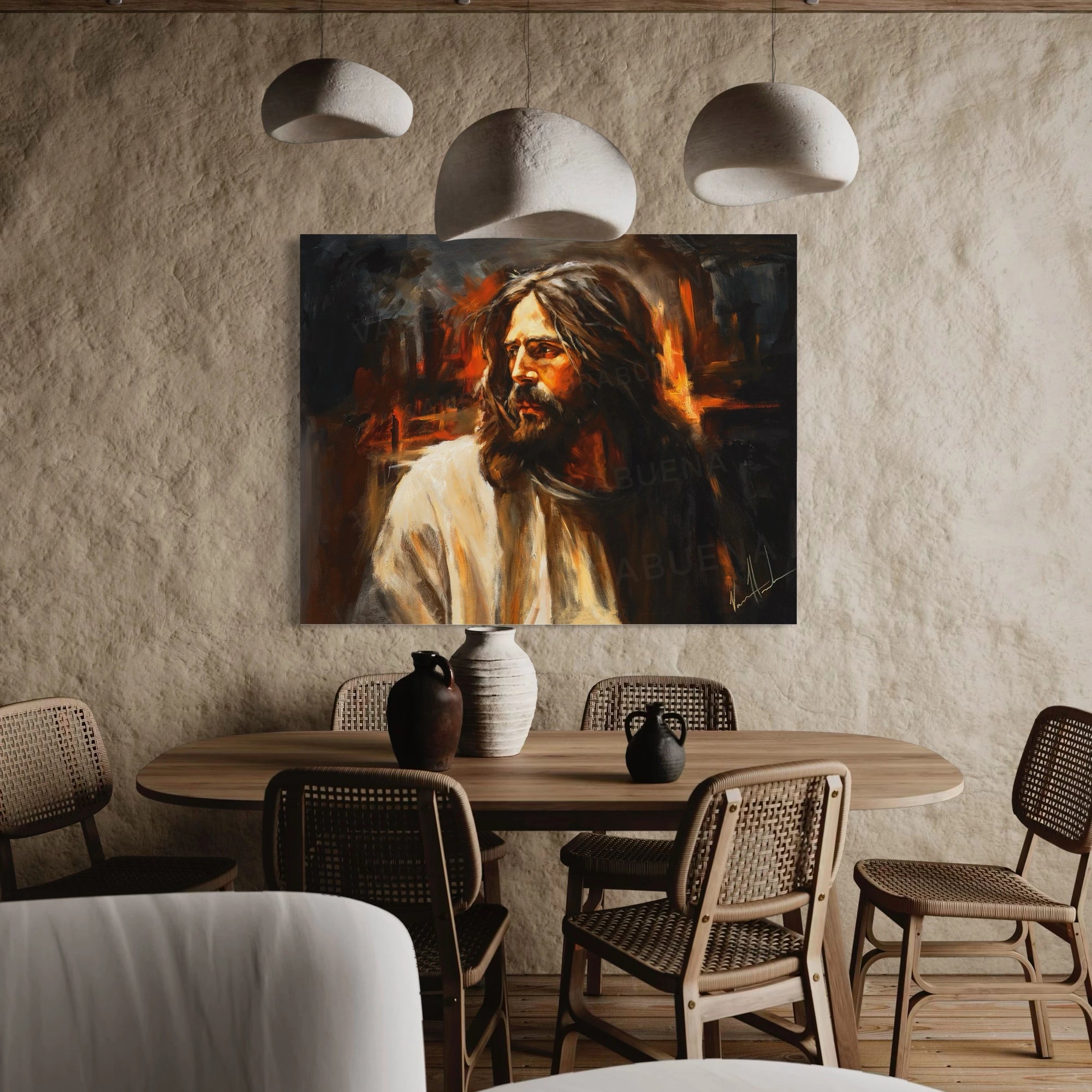 Our Beloved King (Hand Embellishment Canvas Print) Jesus Art Print Vanessa Horabuena