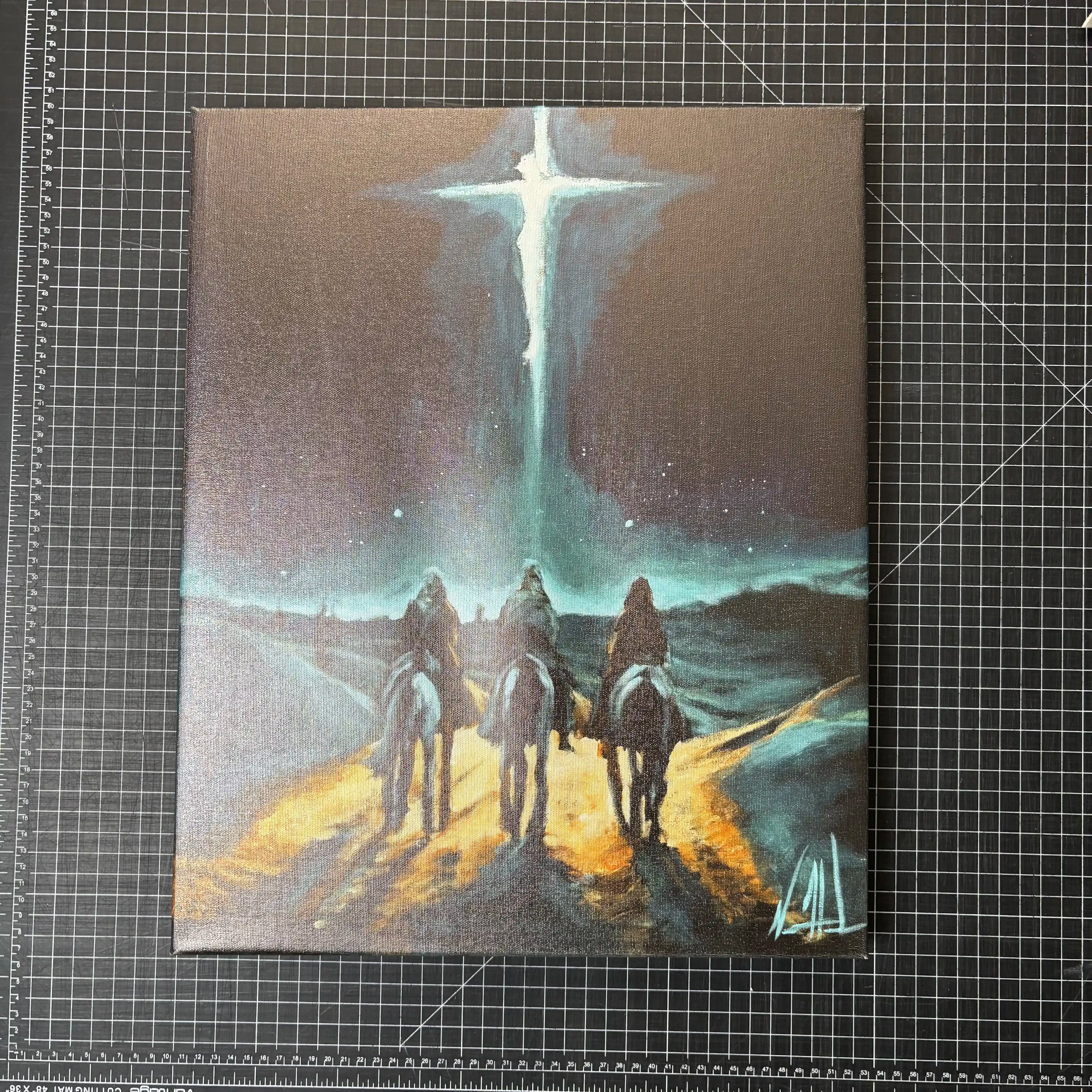 C#. 5 - Whom Do You Seek? - 16"x20" Canvas Print Vanessa Horabuena