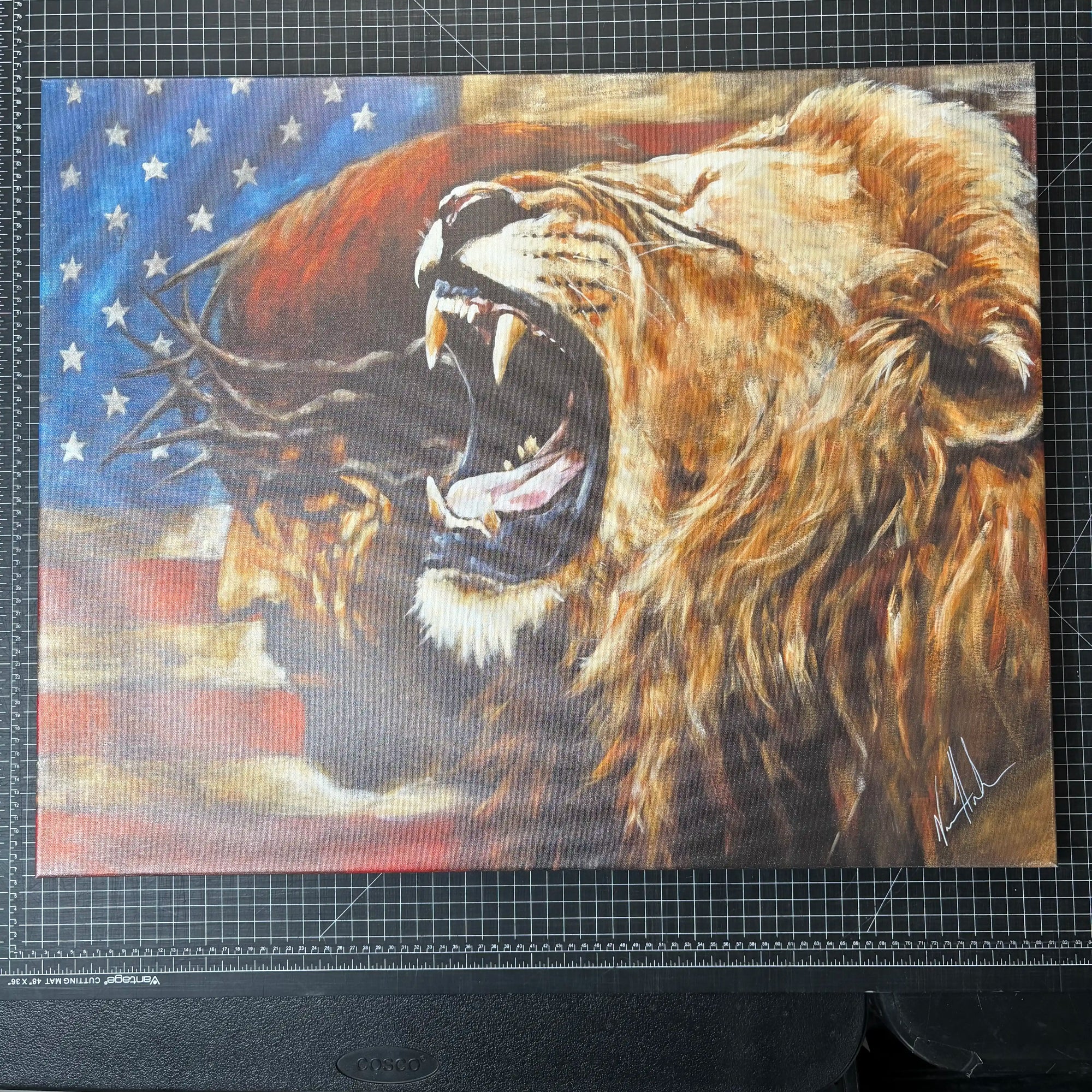 C#. 7 - Return of a Nation - 24"x30" Canvas Print Vanessa Horabuena