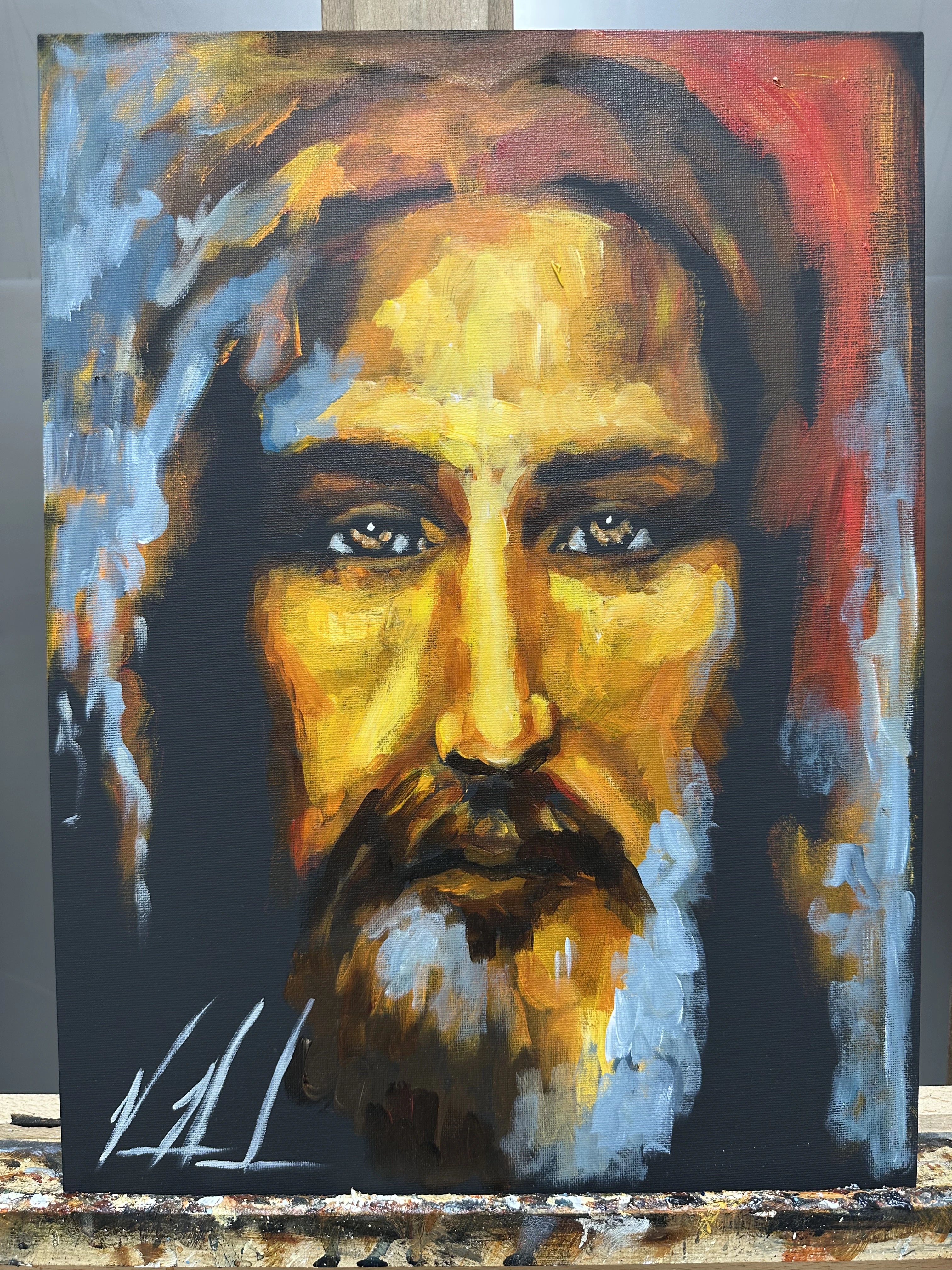 The Shroud of Turin - 12”x16” Original Acrylic Painting