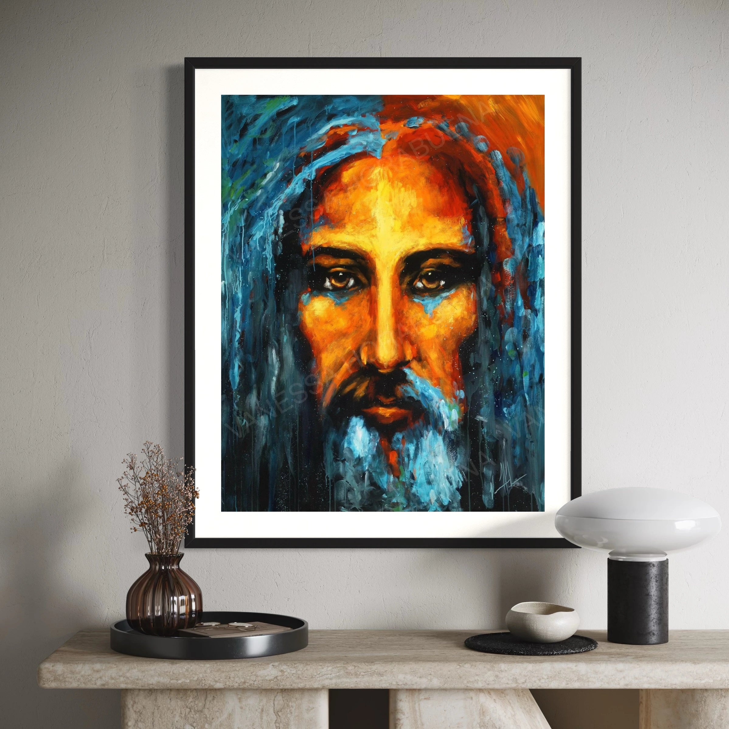 The Shroud of Turin - 700 Club Interview Jesus Art Print Vanessa Horabuena