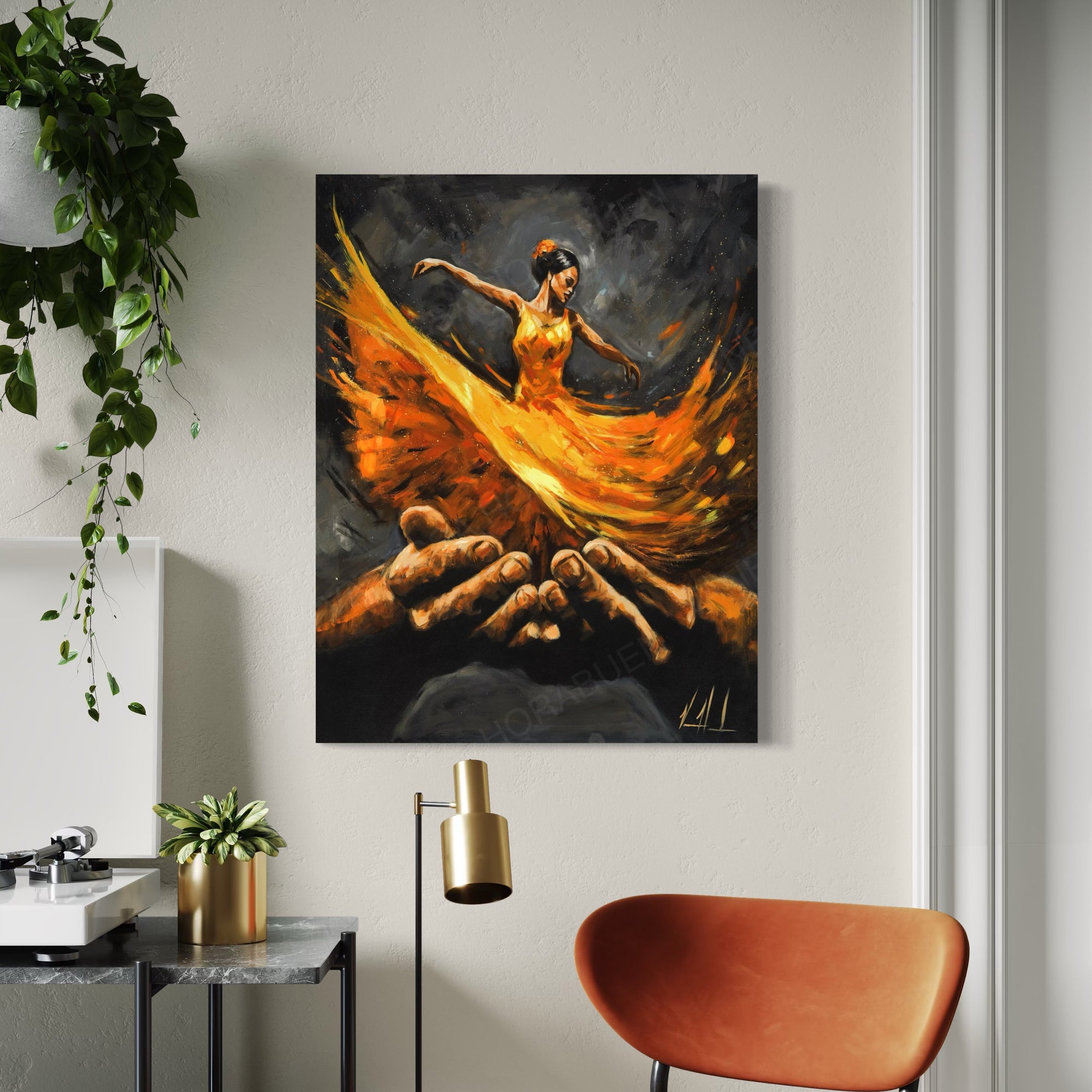 Endless Dance in the Father's Hands - Holy Fire Jesus Art Print Vanessa Horabuena