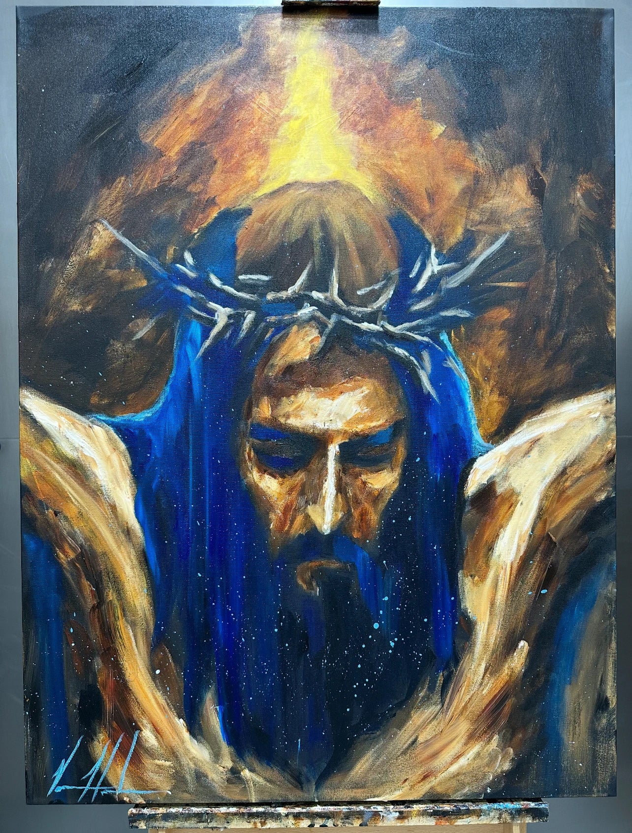 Yahweh is Salvation - 30”x40” Original Acrylic Painting