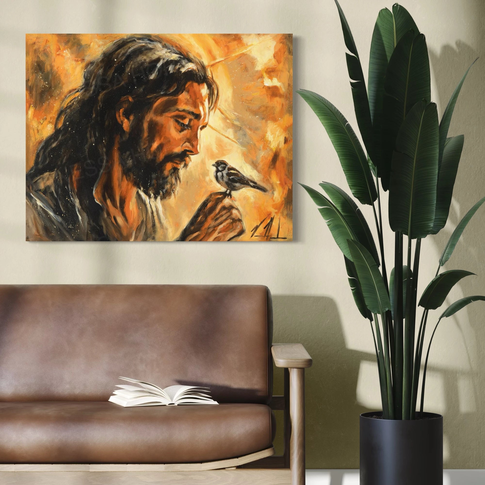 He Watches Over You Jesus Art Print Vanessa Horabuena