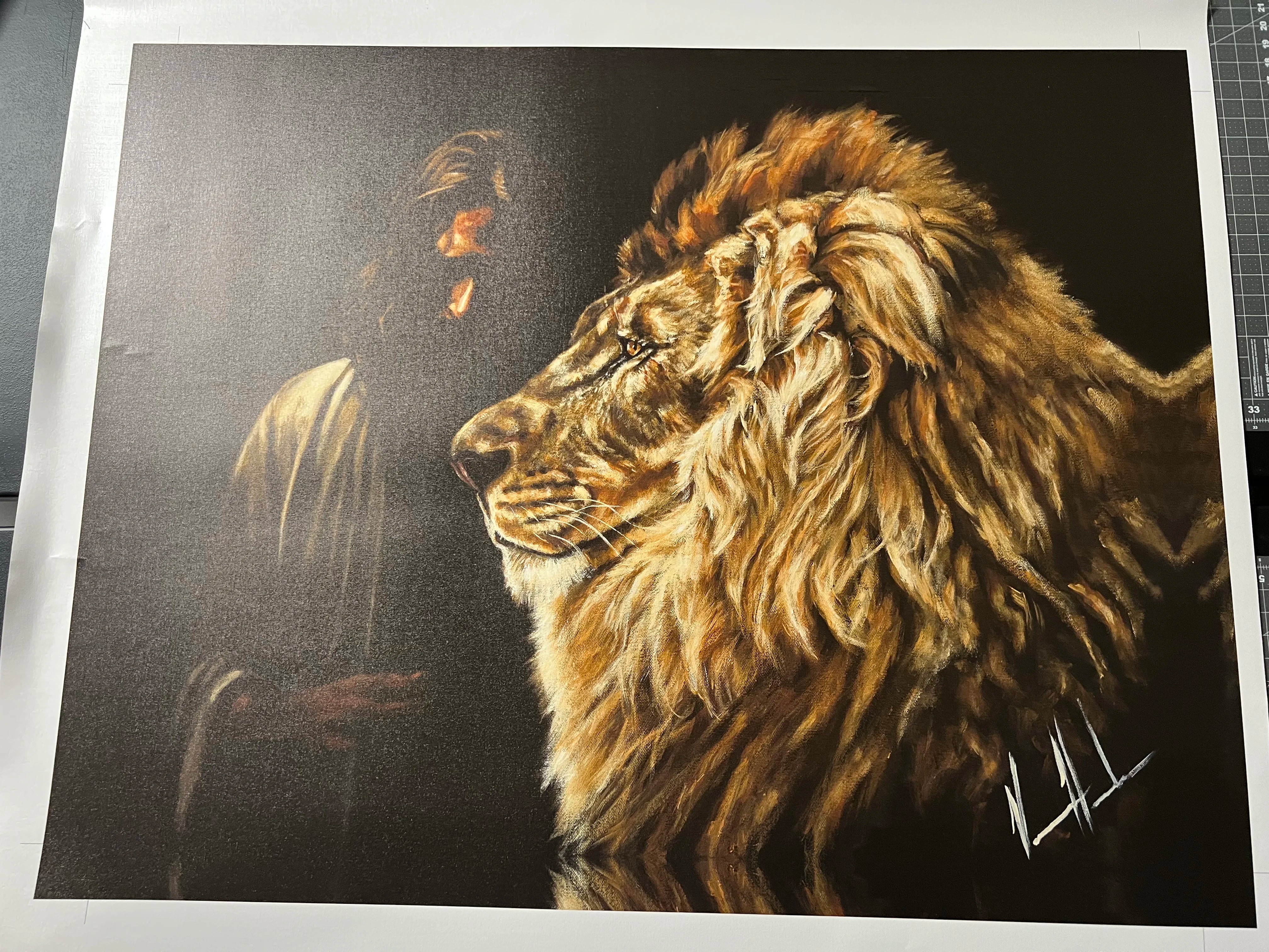 C#14 - Solemn Plan of a King - 36"x48" Canvas Print