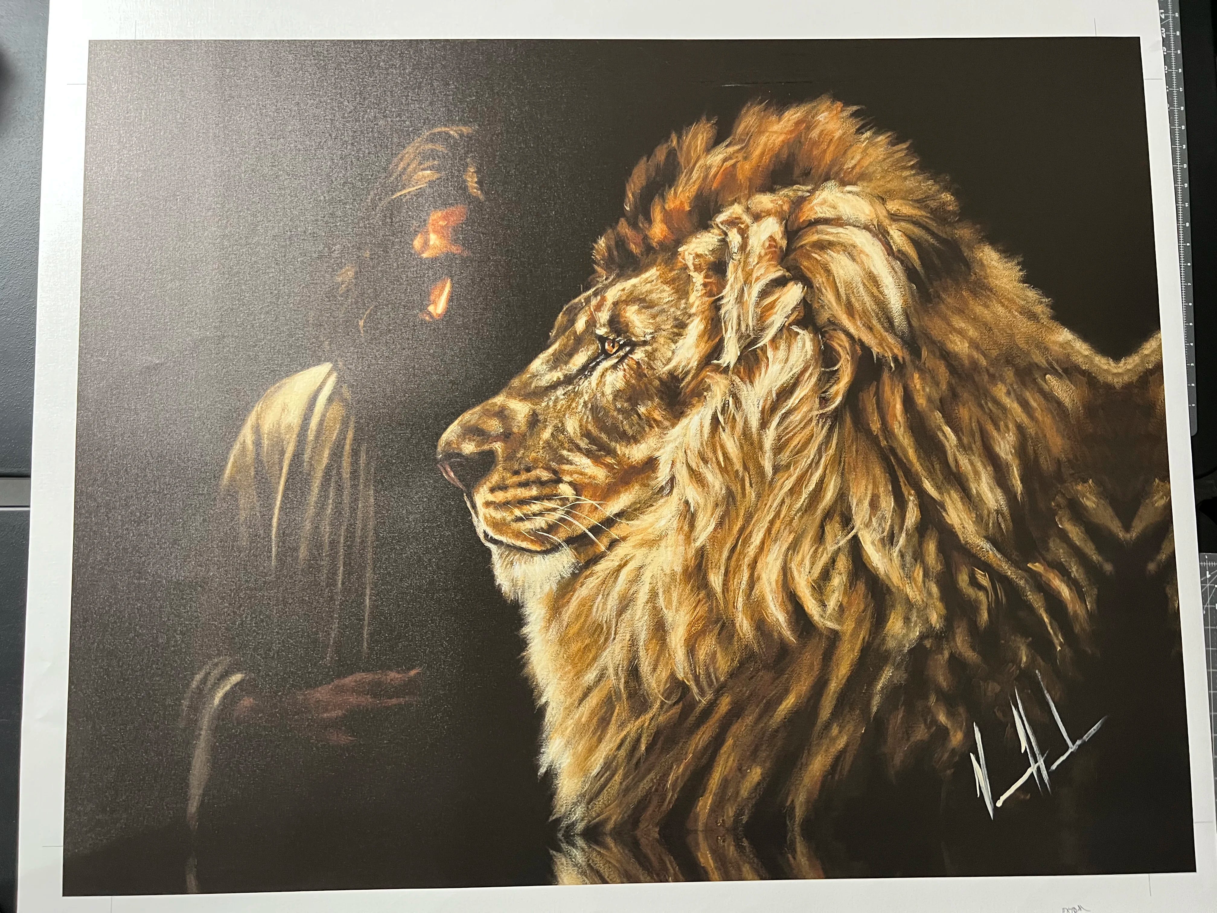 C#16 - Solemn Plan of a King - 36"x48" Canvas Print
