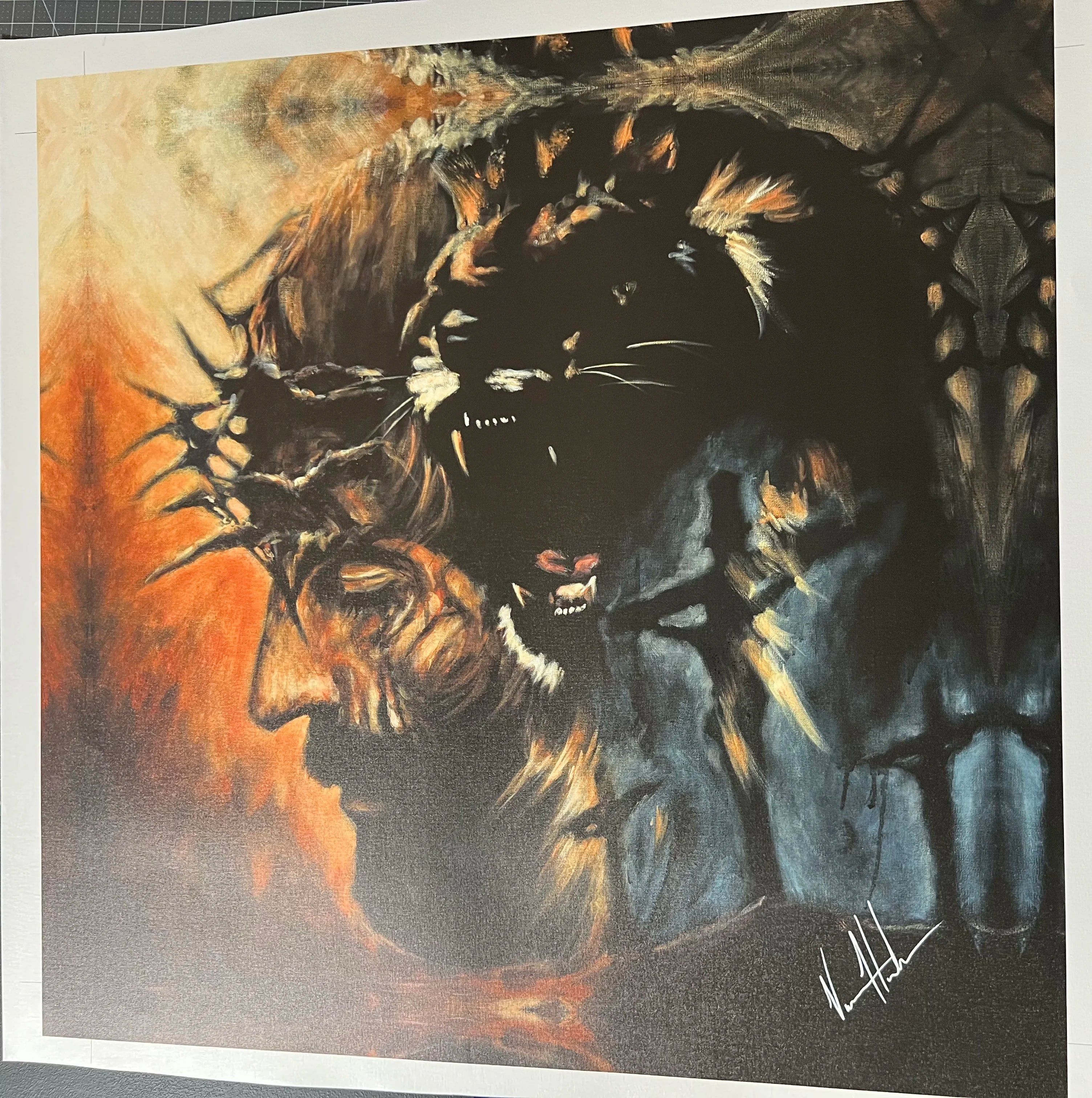 C#18 - The Roar of Our Savior - 36"x36" Canvas Print