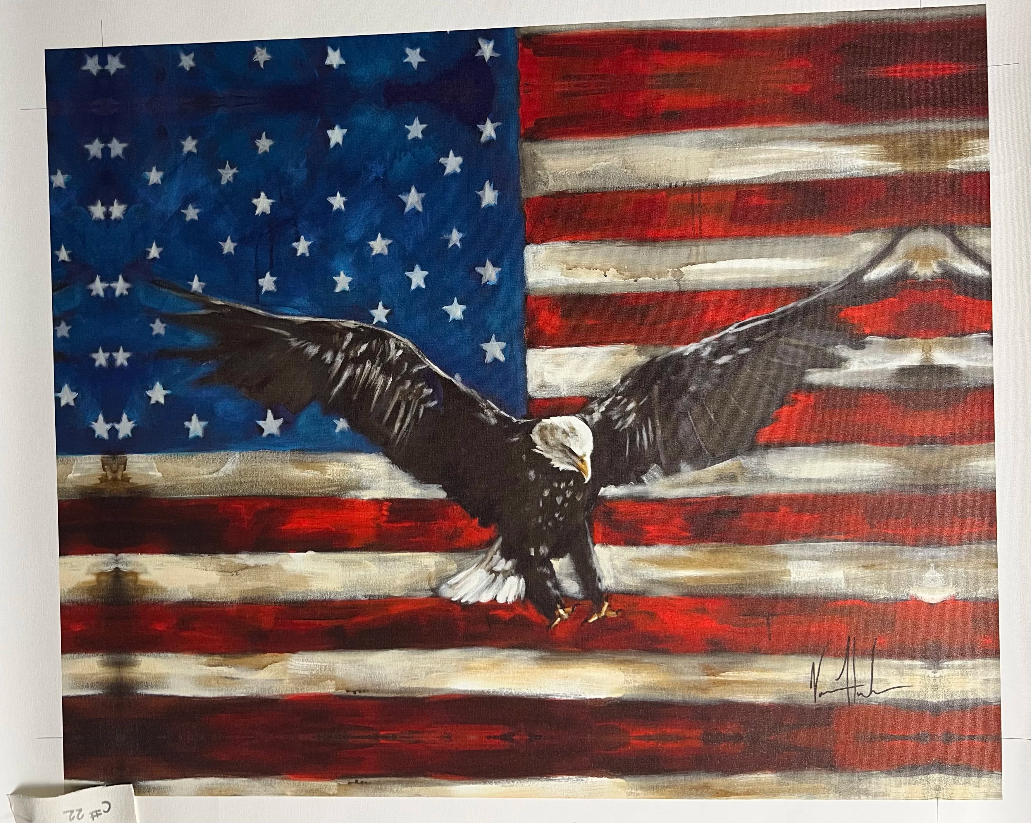 C#22 - Liberty - 24"x30" Canvas Print