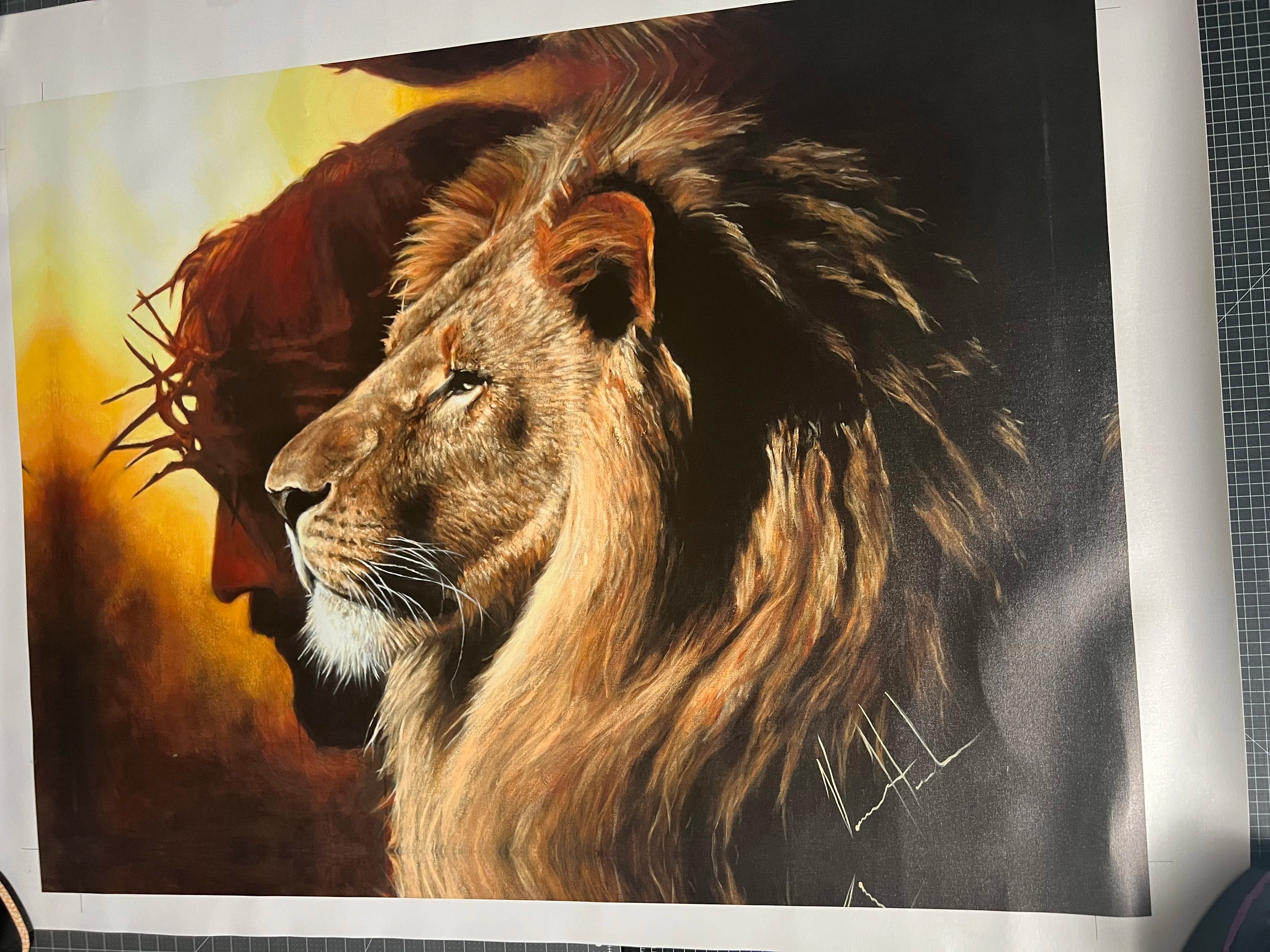 C#33 - The Lion of Judah - 36"x48" Canvas Print