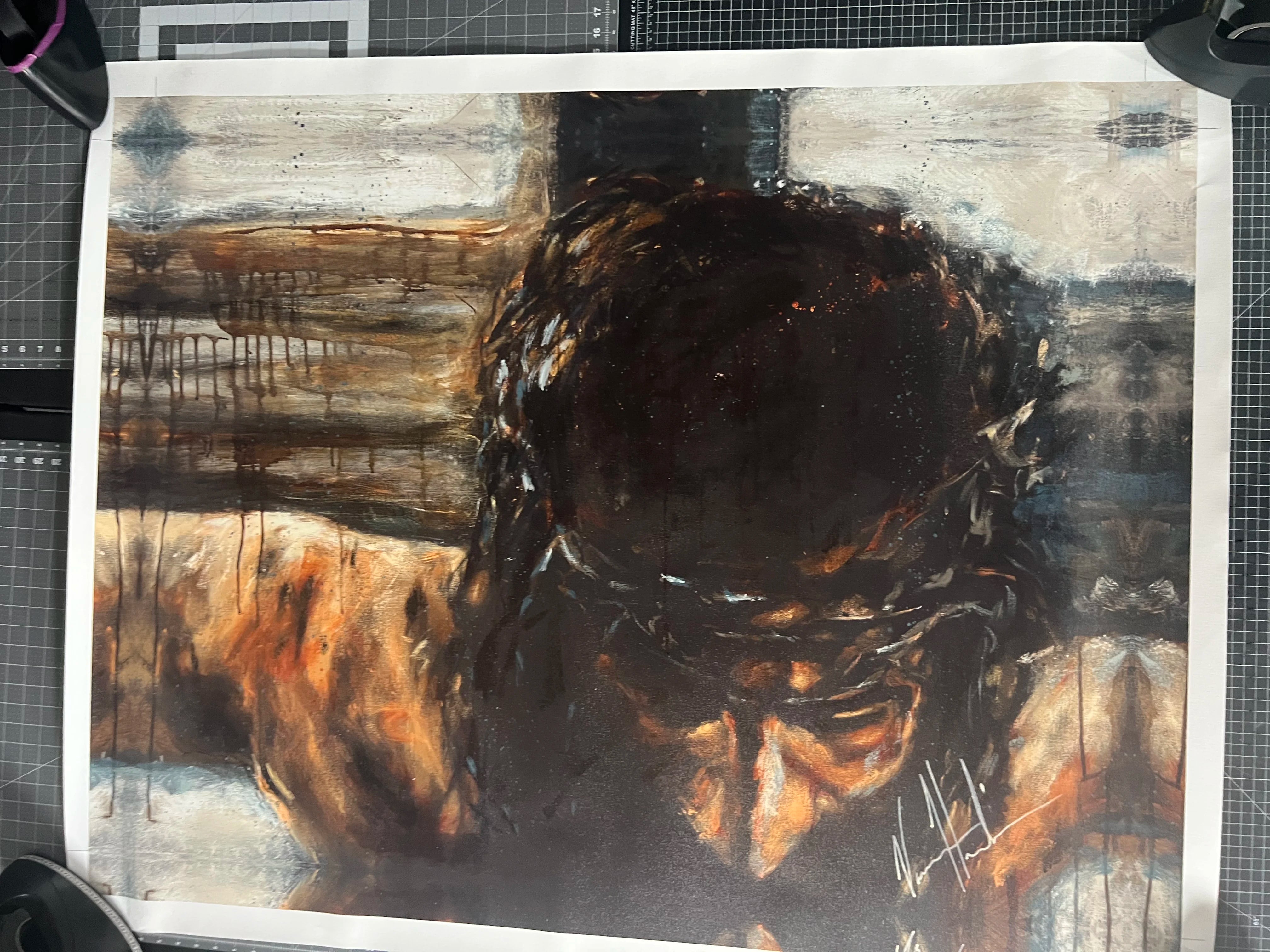 C#38 - The Finished Work of the Cross - Light Background - 36"x48" - Canvas Print
