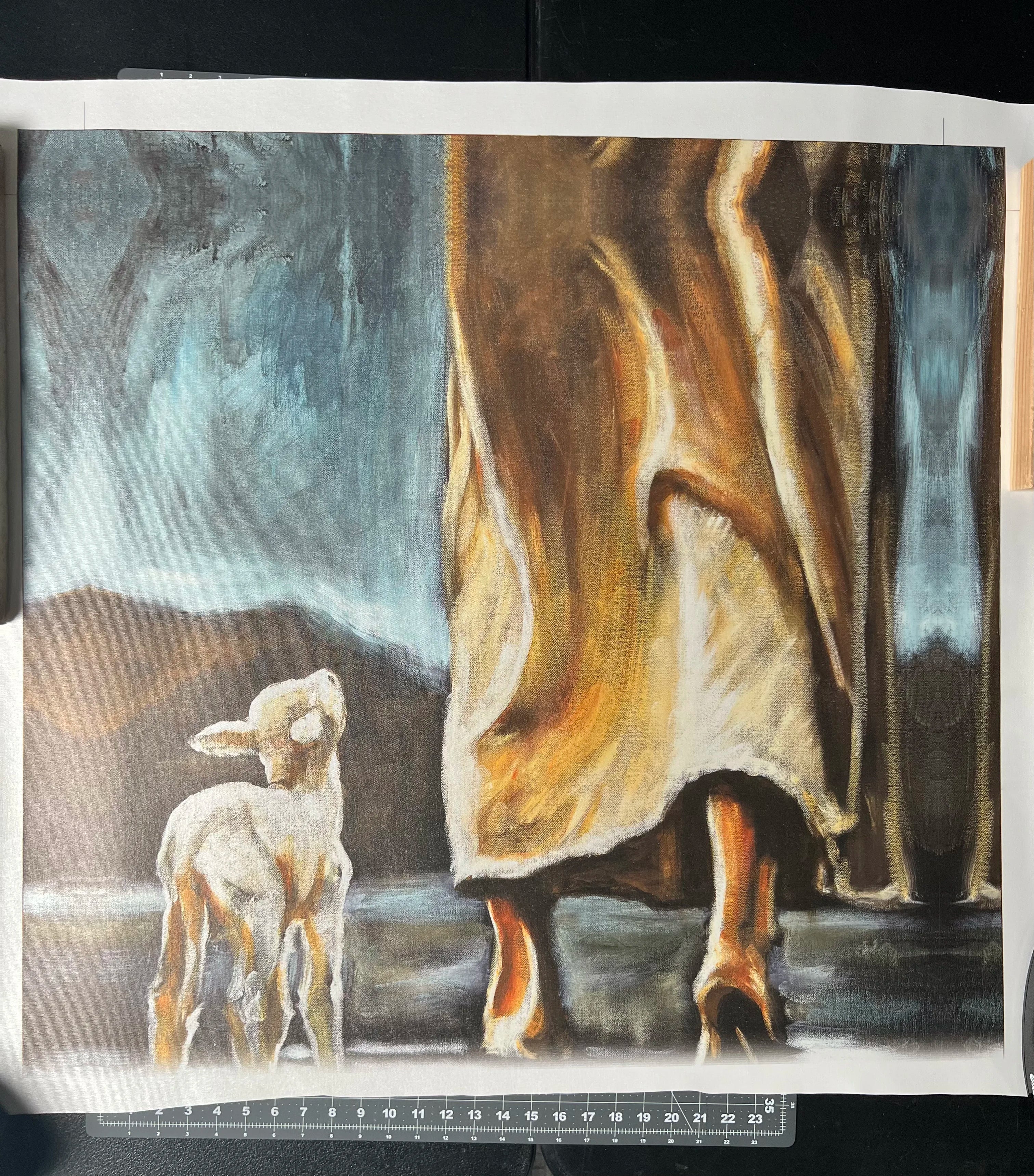 CM# 45 - Footprints of Our King - 30"x40" Canvas Print