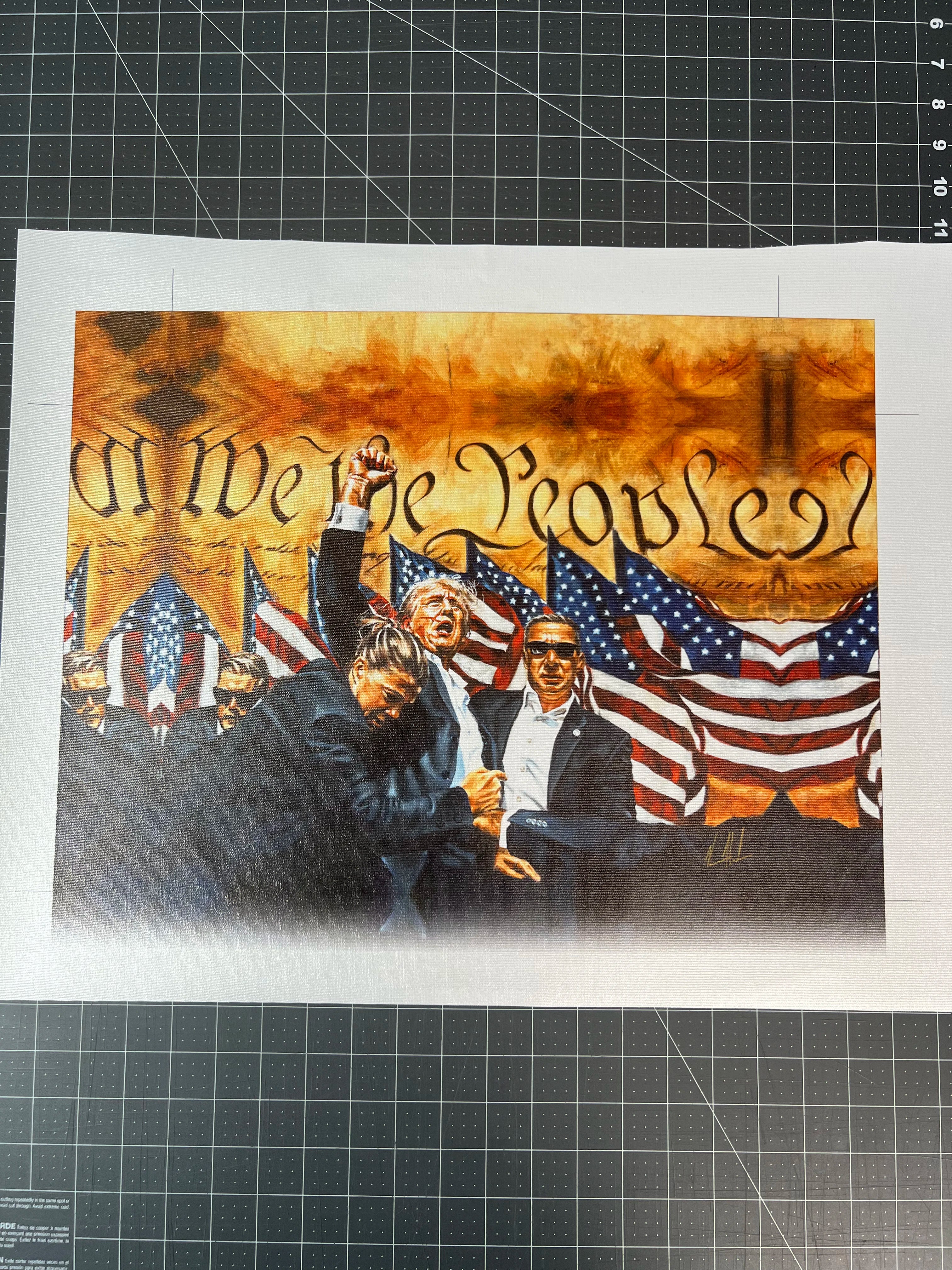 CM# 51 - The Fight For America - 11"x14" Canvas Print