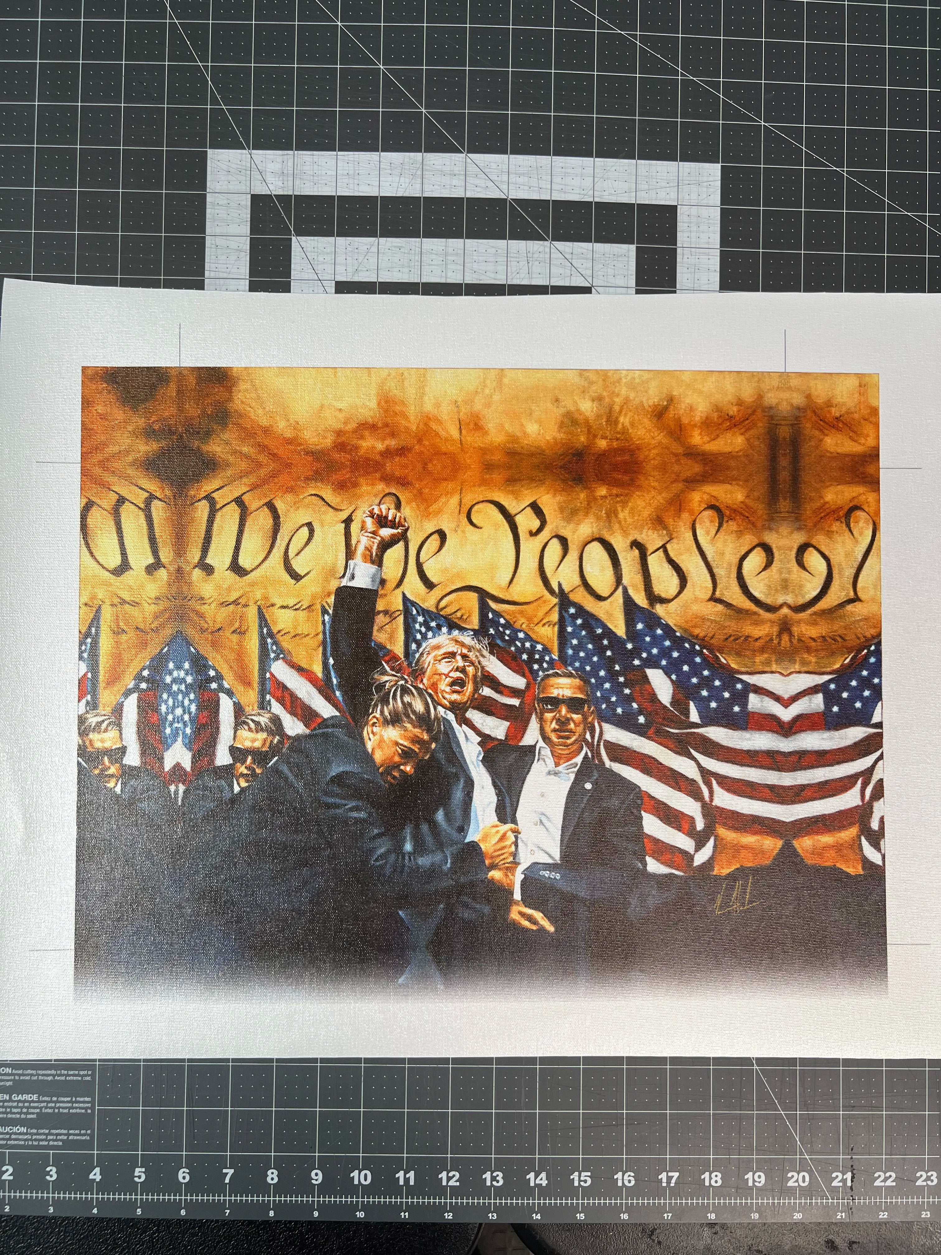 CM# 52 - The Fight For America - 11"x14" Canvas Print