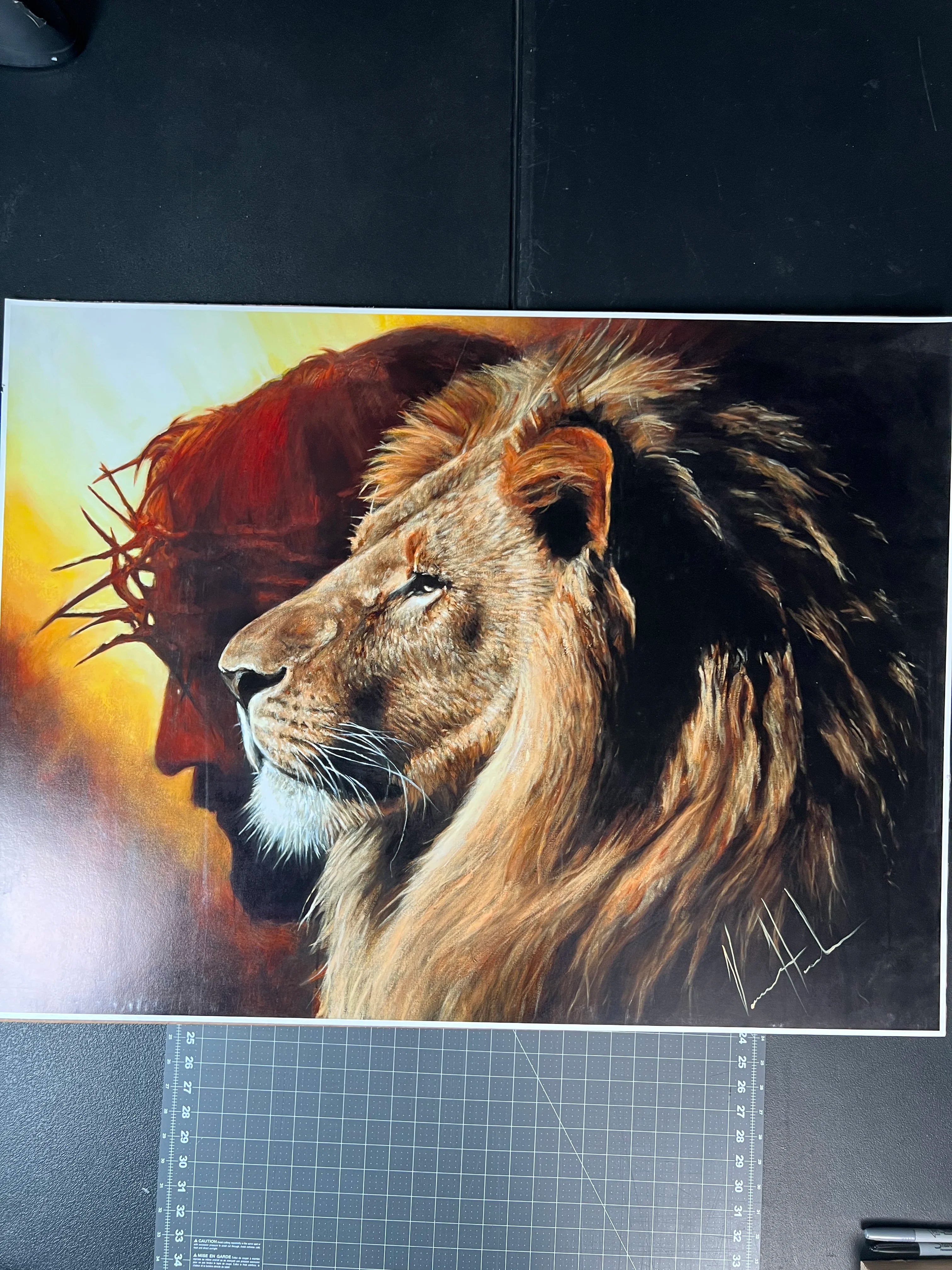 CM# 71 - The Lion of Judah - 30"x40" Canvas Print Vanessa Horabuena