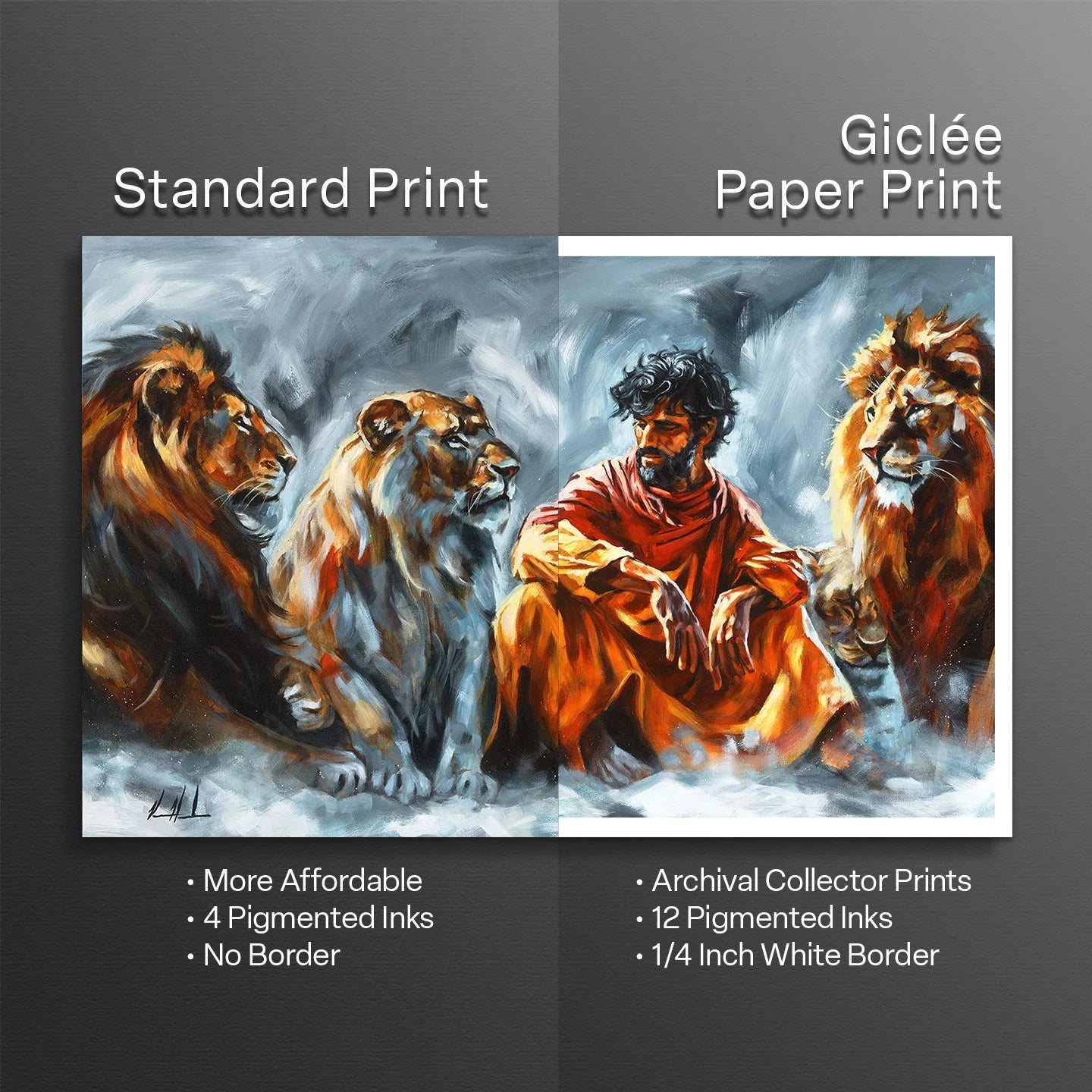 In the Lion’s Den Horse Art Print Vanessa Horabuena