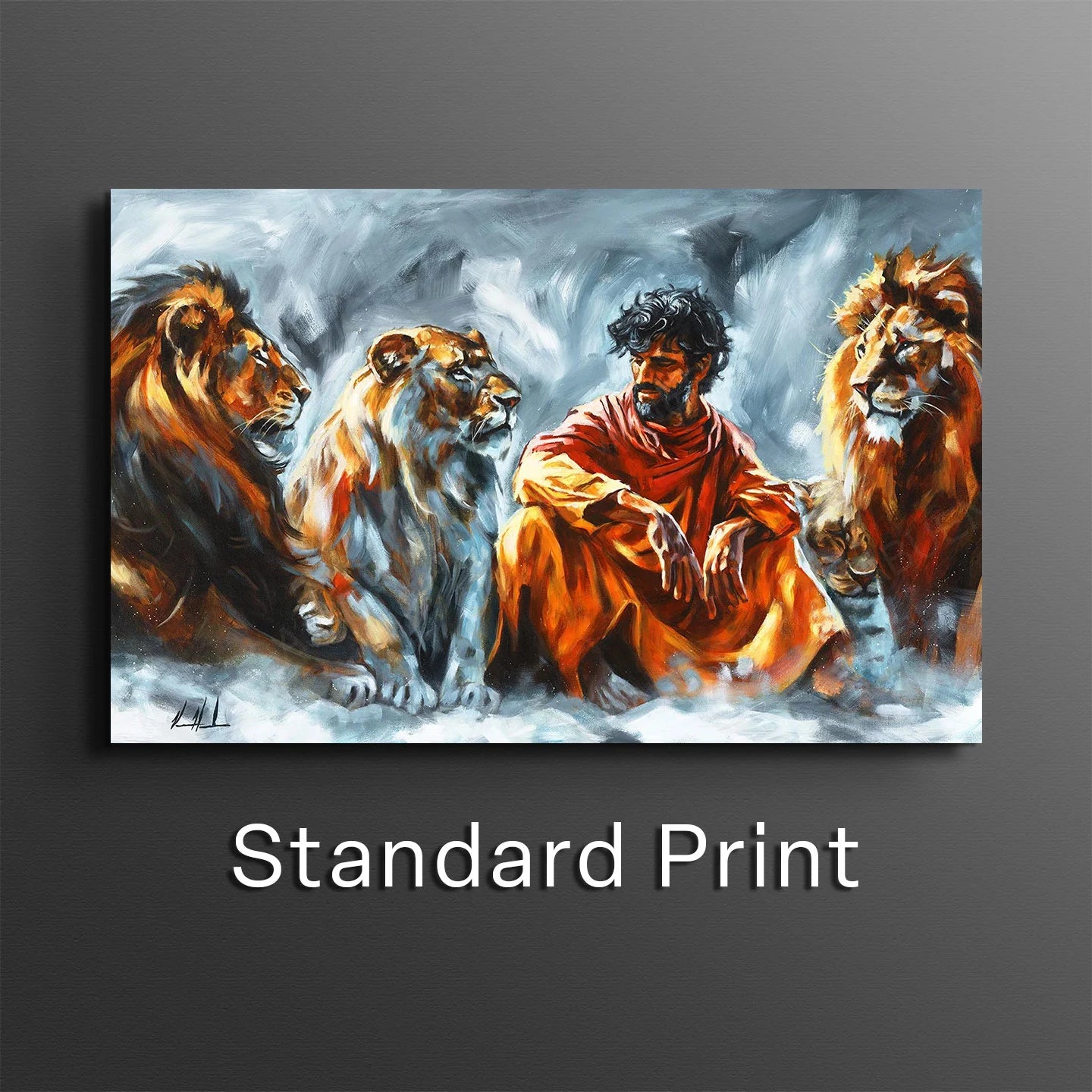 In the Lion’s Den Horse Art Print Vanessa Horabuena