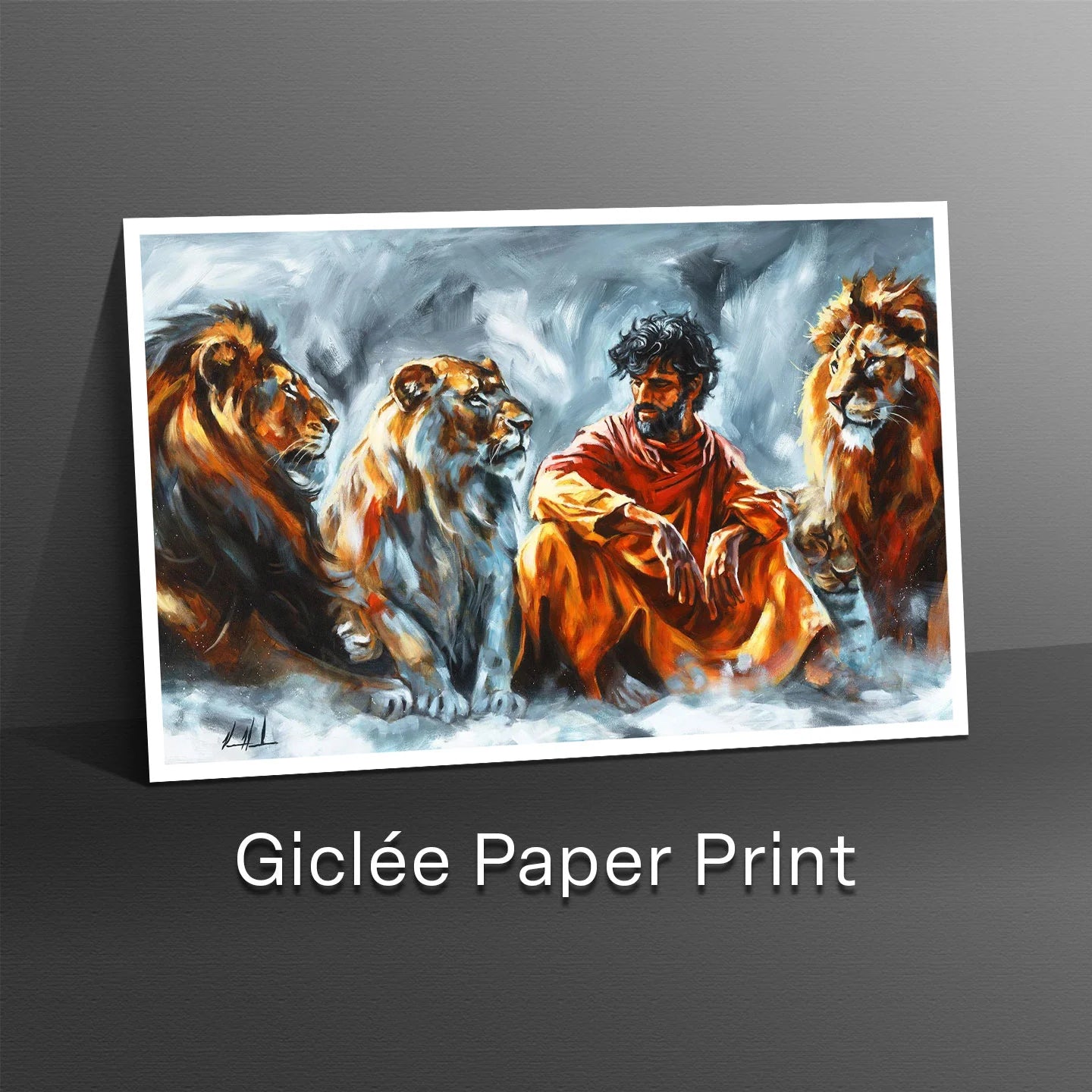 In the Lion’s Den Horse Art Print Vanessa Horabuena