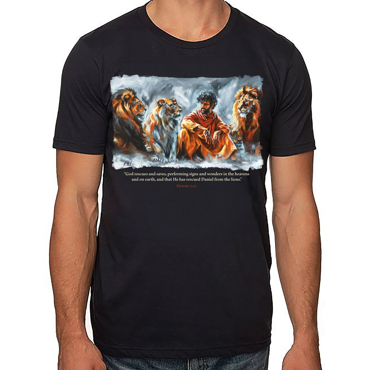 Unisex T (100% Cotton) - In the Lion's Den Organic Cotton Vanessa Horabuena