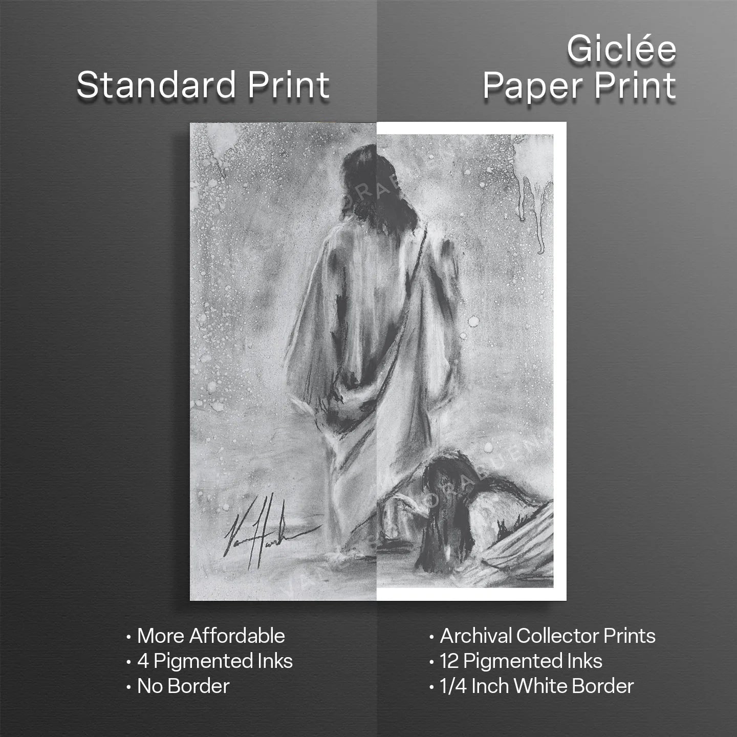 Jesus Healer (Sketch) Women's Art Print, Jesus Art Print Vanessa Horabuena