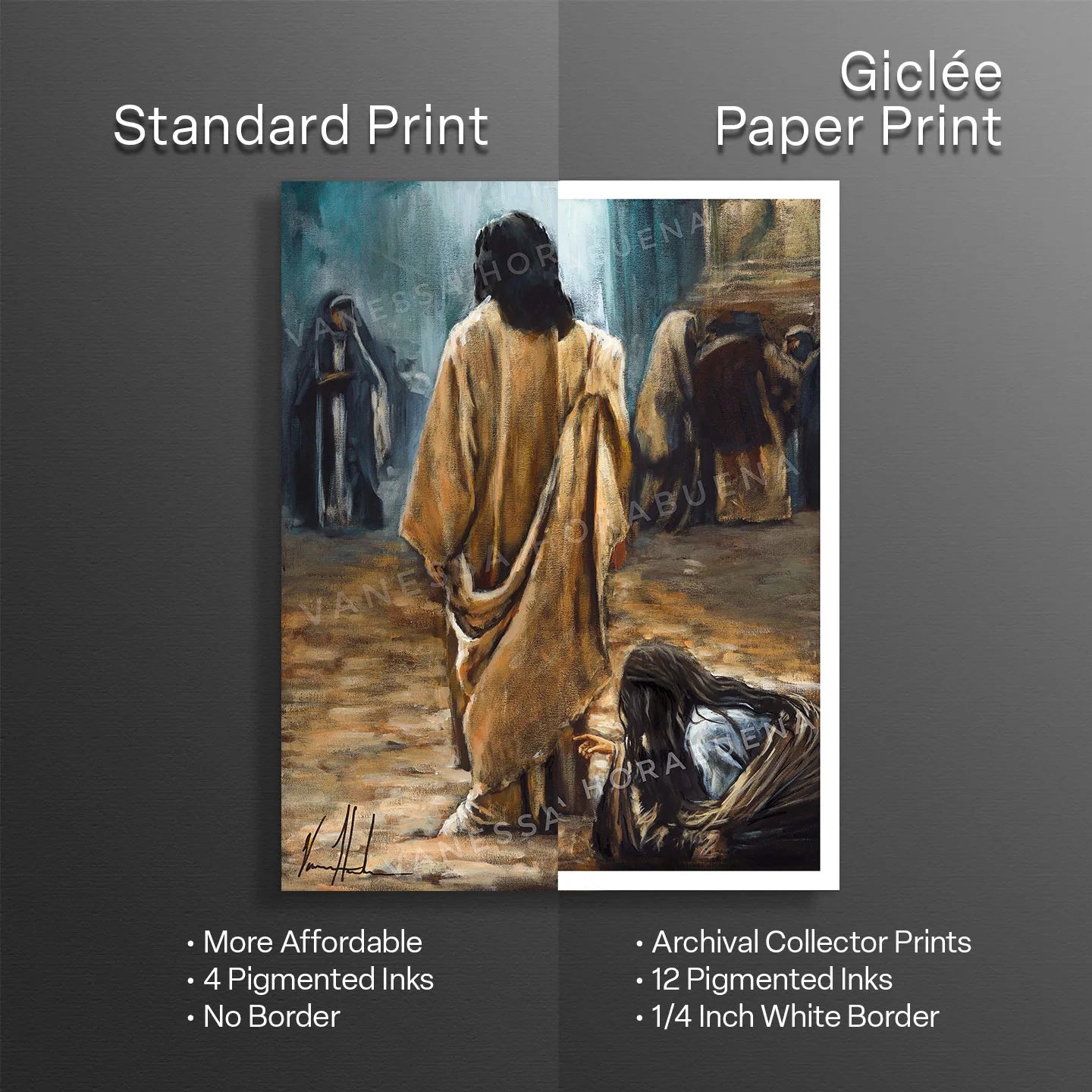 Jesus Healer - Just One Touch Women's Art Print, Jesus Art Print Vanessa Horabuena