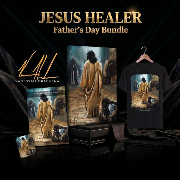 'Jesus Healer' Father's Day Canvas Bundle Jesus Art Print Vanessa Horabuena
