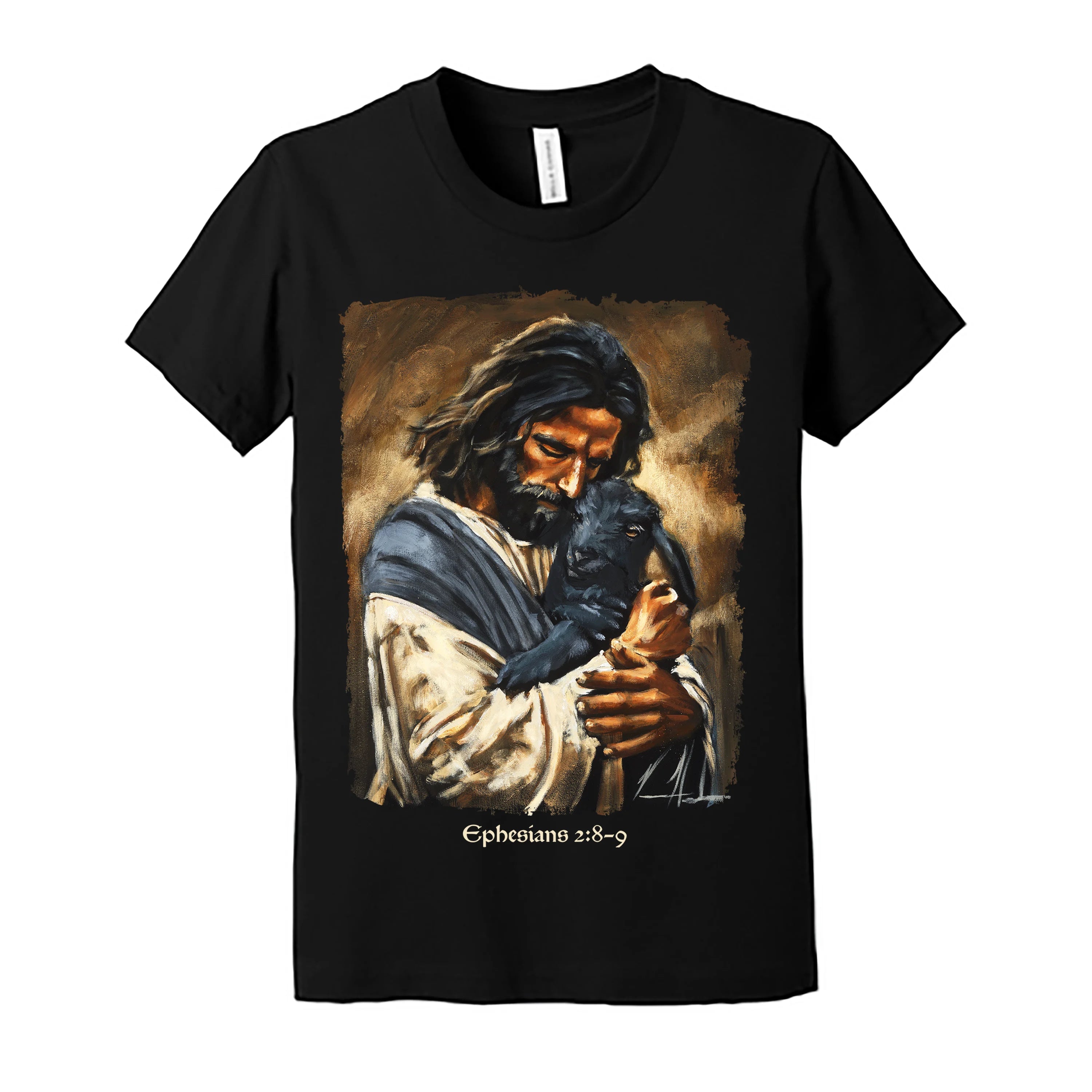 Kids T - Saved By Grace - (Organic Cotton) Organic Cotton Vanessa Horabuena Youth Black Small