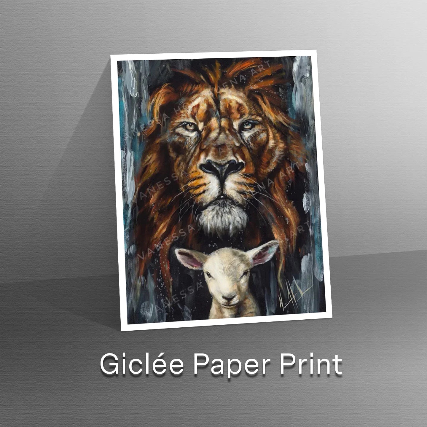 The Lion and Lamb Passover Lion Art Print Vanessa Horabuena