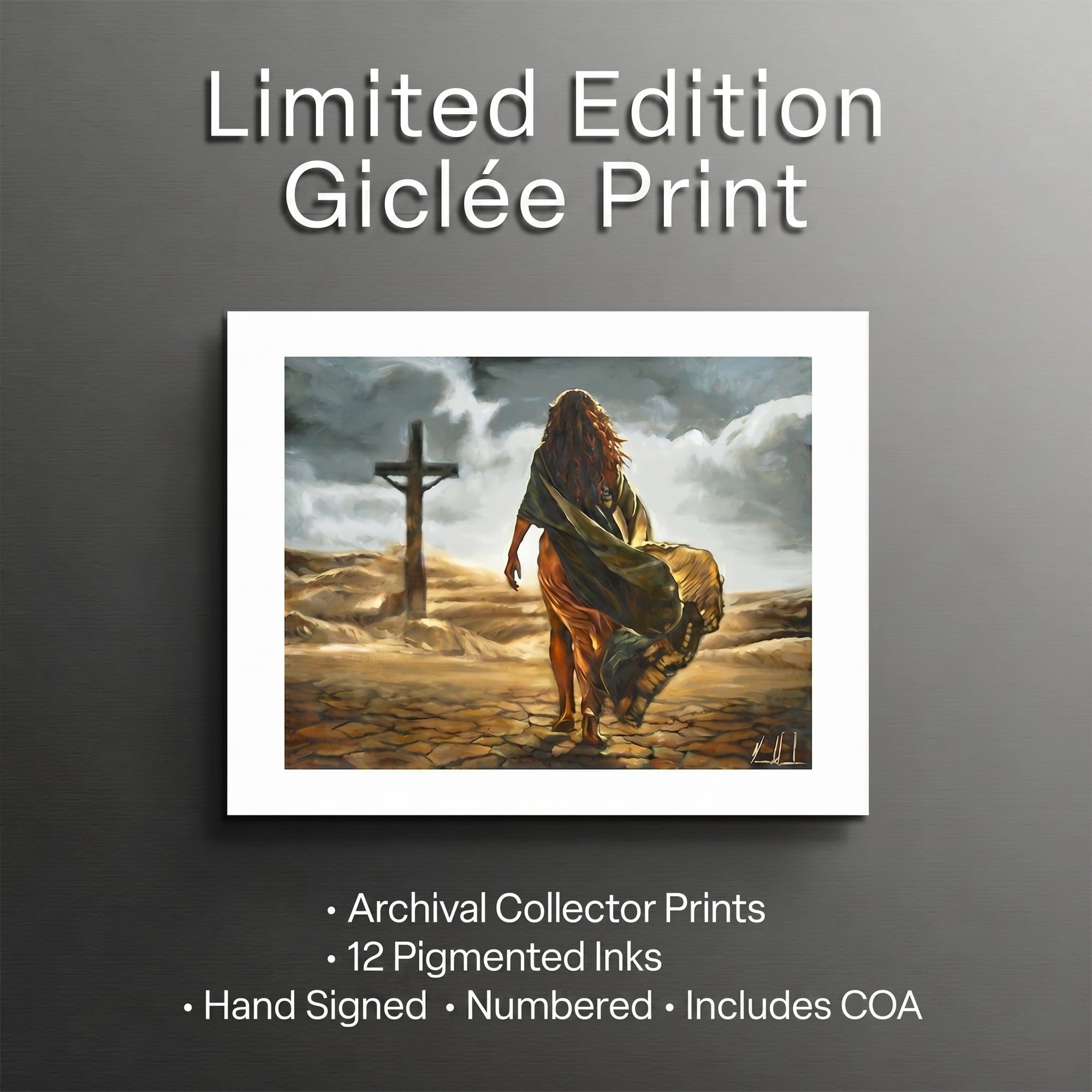 Journey to the Cross Women's Art Print Vanessa Horabuena
